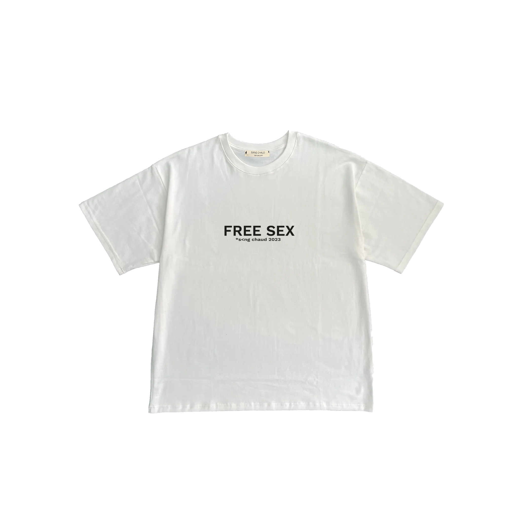 FREE SEX T-SHIRT WHITE/BLACK