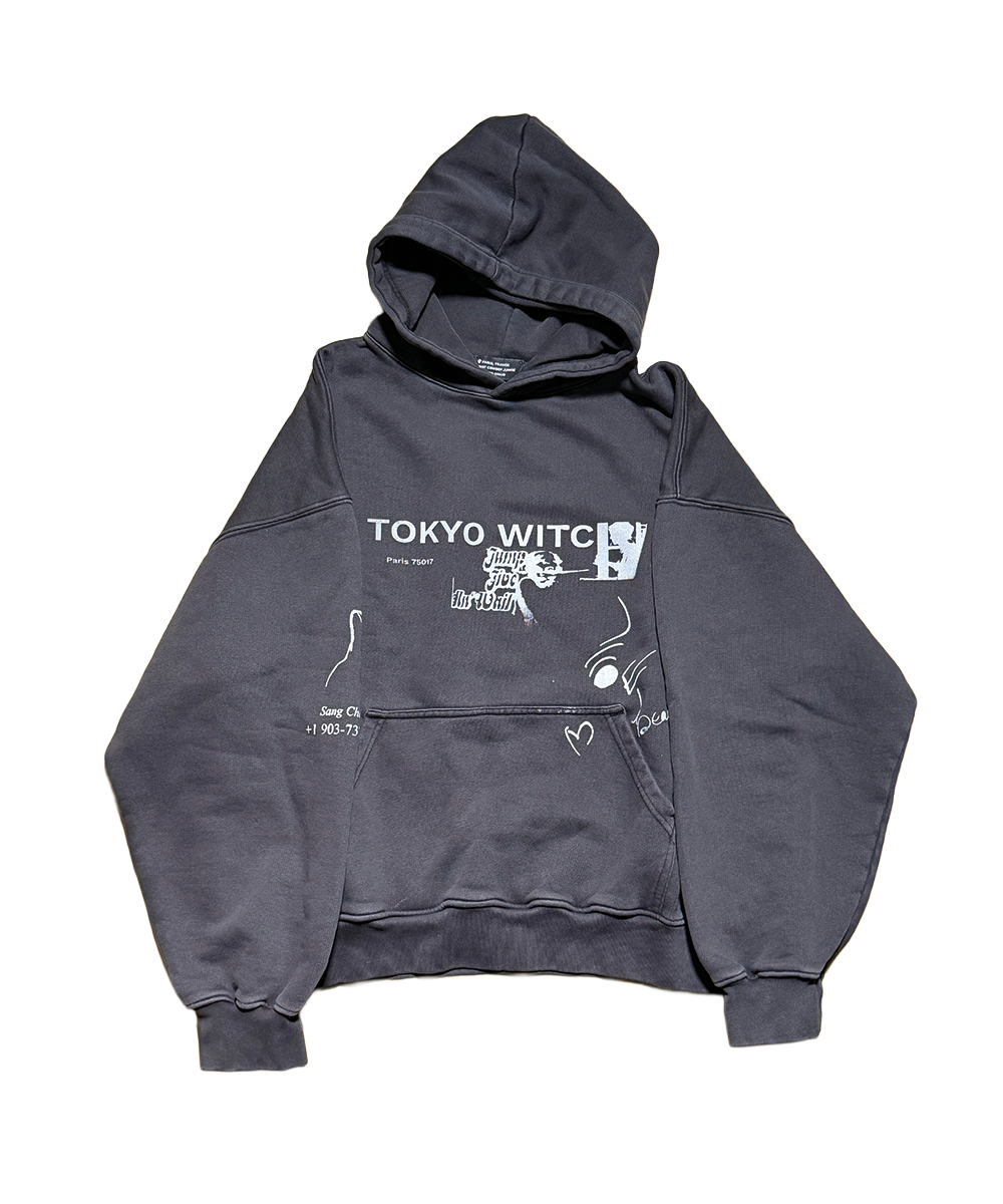 1 of 1  TOKYO WITCH HOODIE GREY