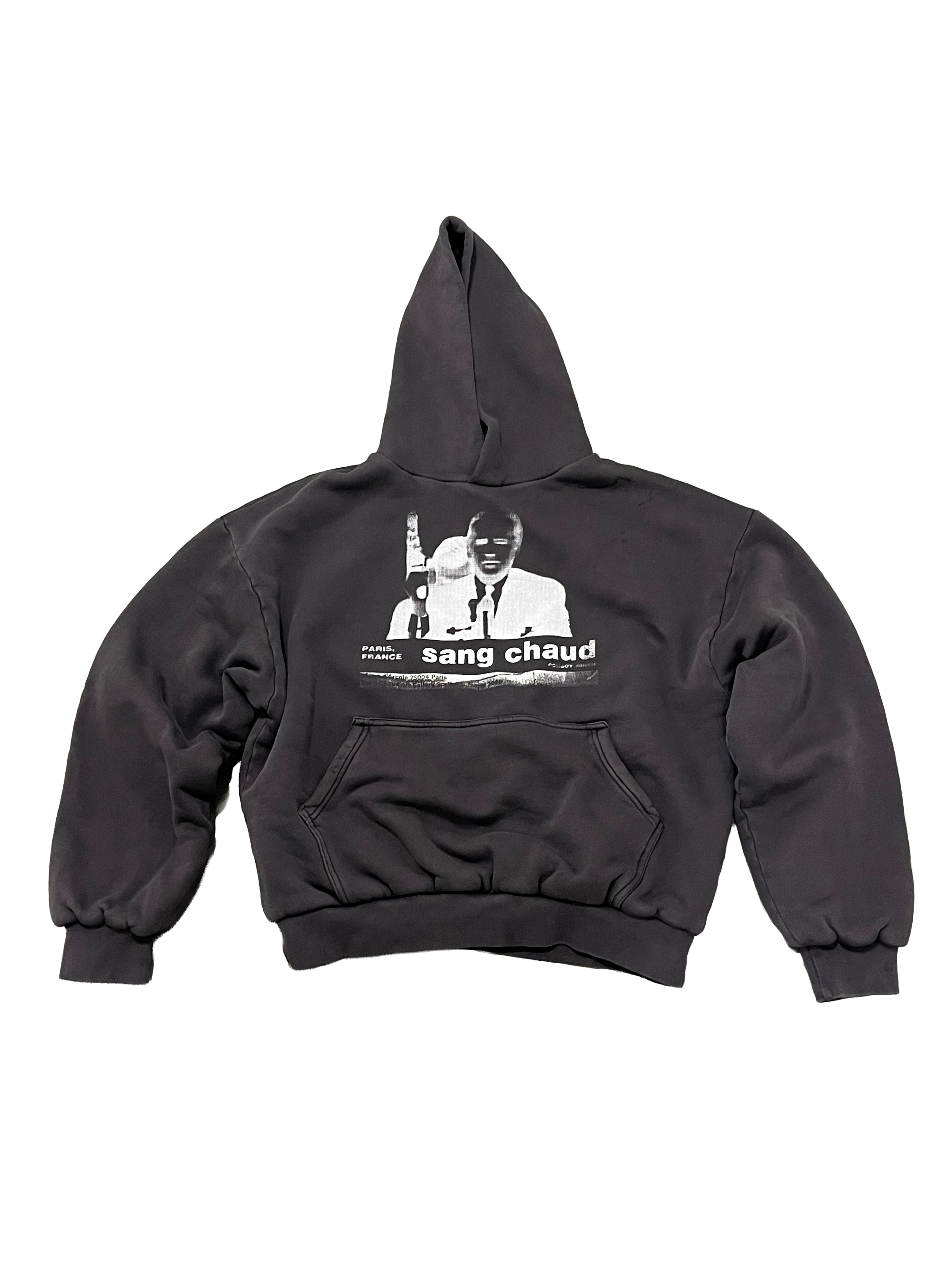 1 OF 1 SANG CHAUD ART GALLERY 1000 GSM BIDEN SECURITY DOUBLE HOODIE