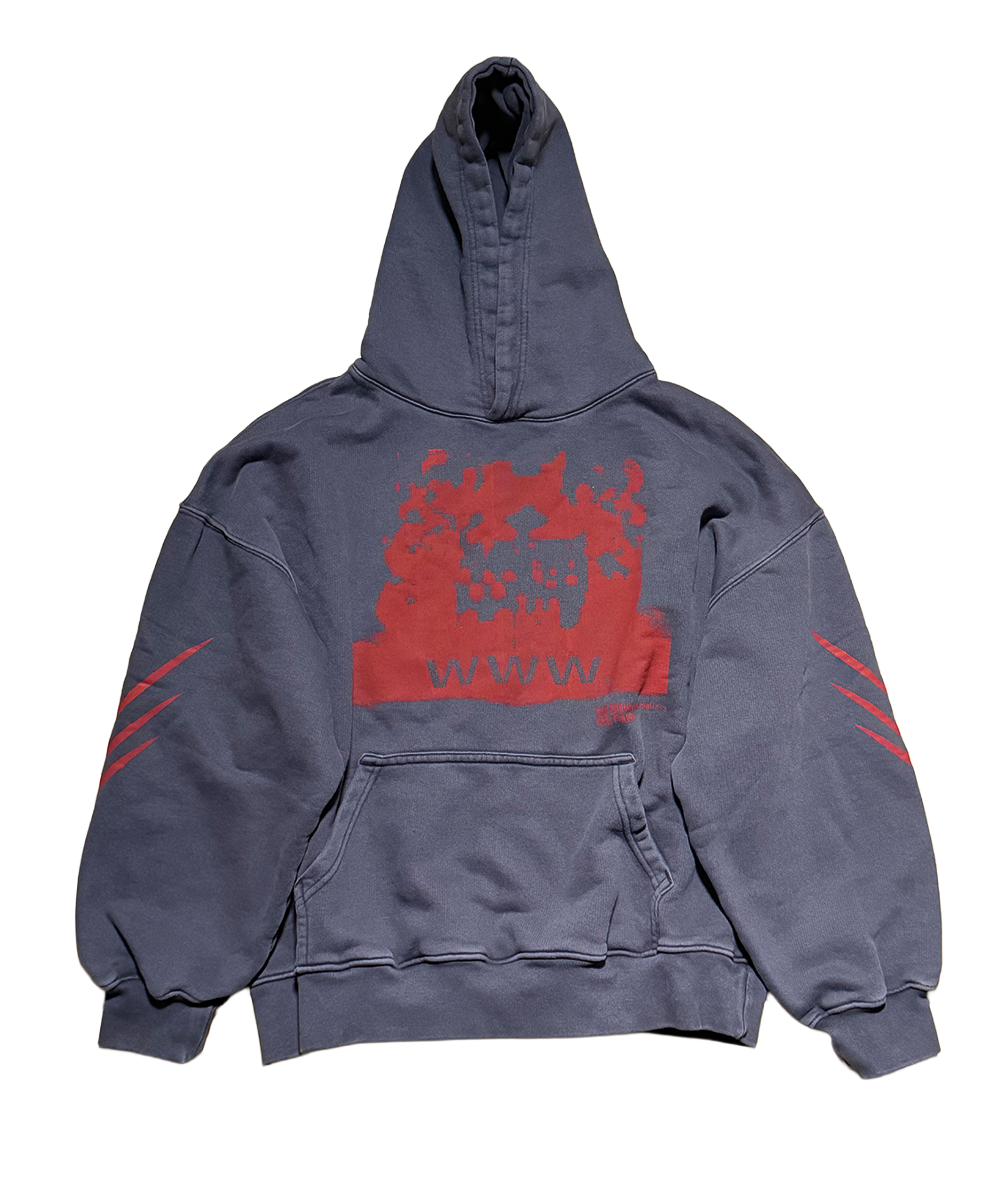 1 of 1 WWW. Hoodie Grey/Red