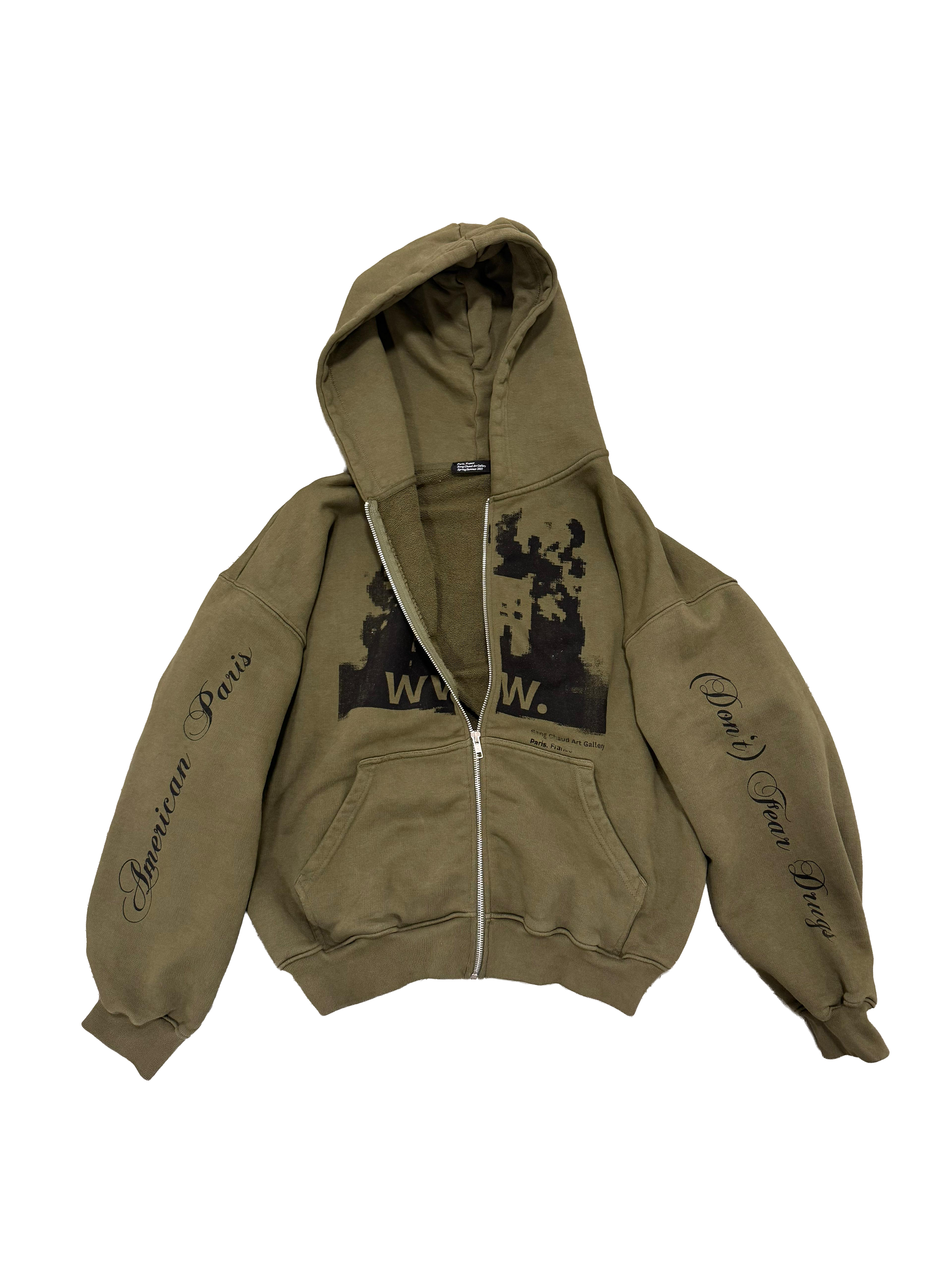 1 OF 1 SANG CHAUD ART GALLERY WWW. ZIP HOODIE