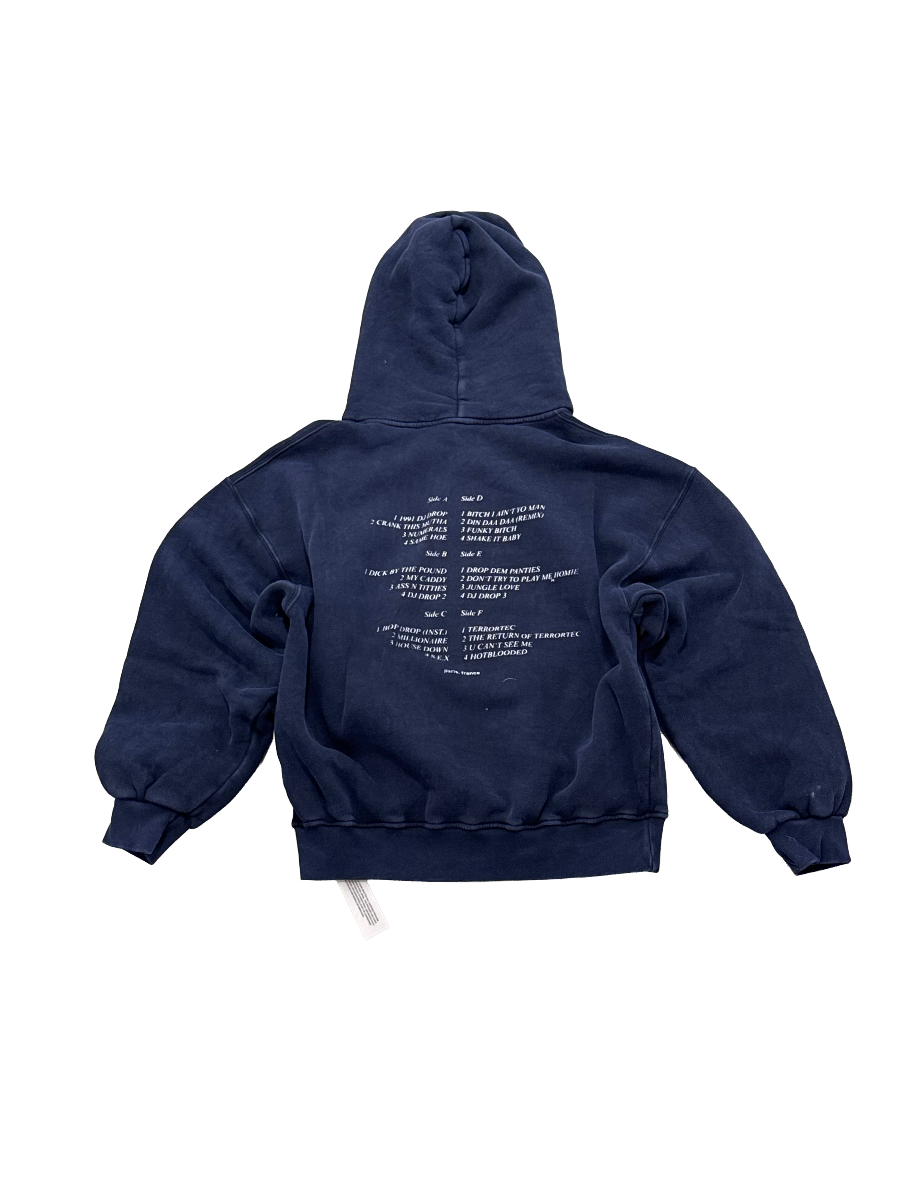 1 OF 1 SANG CHAUD ART GALLERY COWBOY JUNKIE PLAYLIST ZIP HOODIE