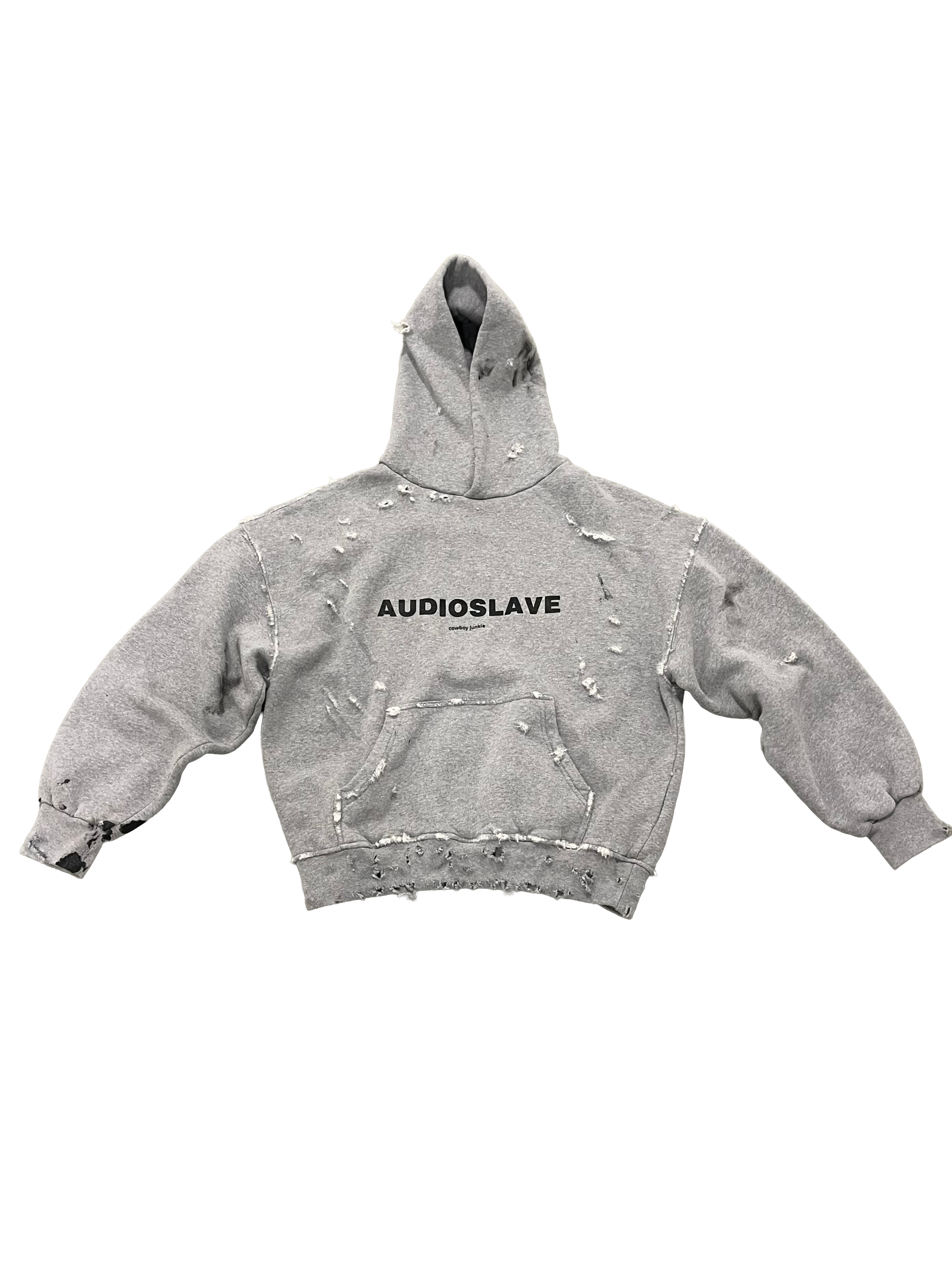 1 OF 1 SANG CHAUD ART GALLERY AUDIOSLAVE HOODIE DARK GREY