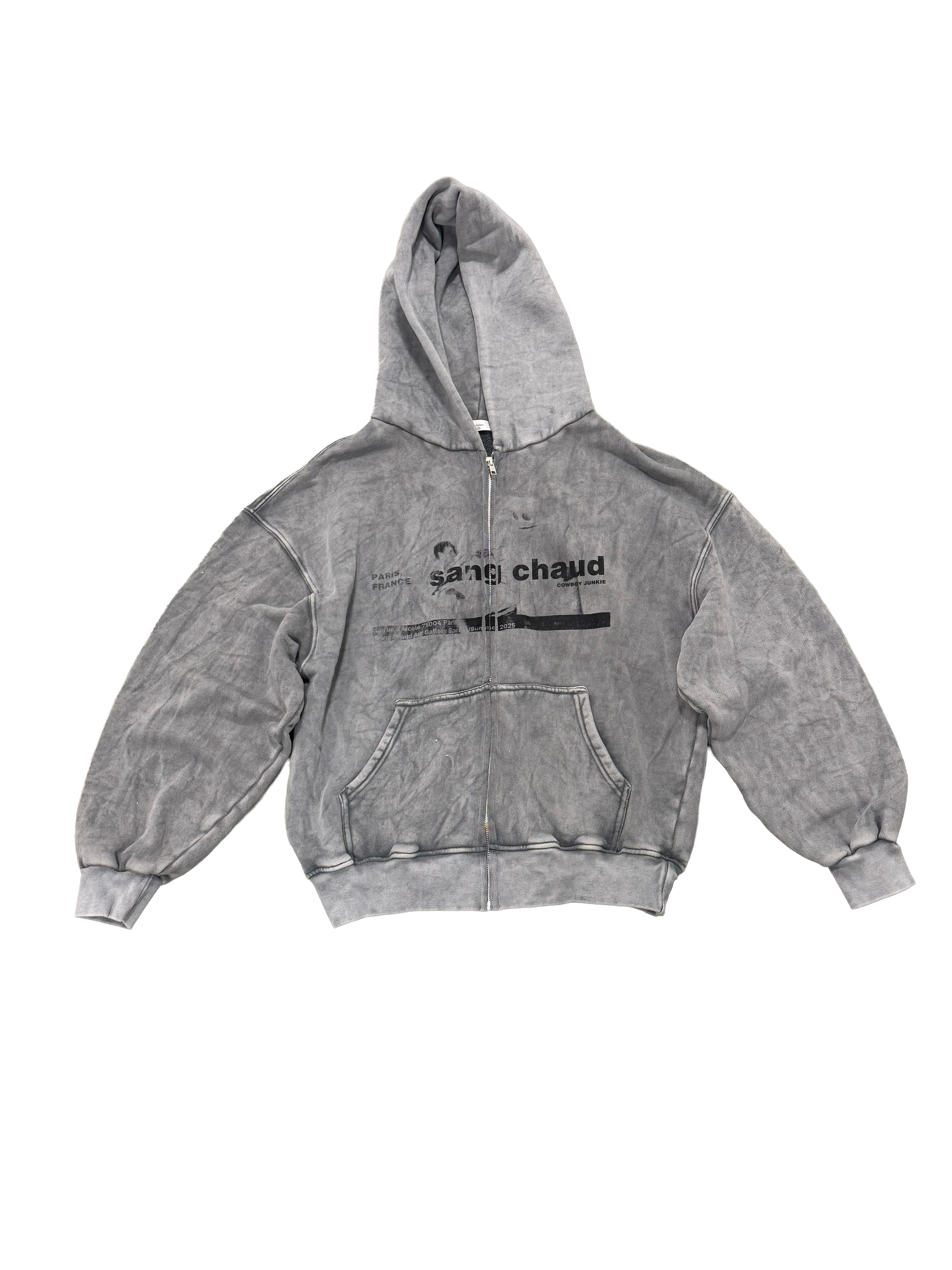 1 OF 1 SANG CHAUD ART GALLERY CIGARETTE ZIP HOODIE