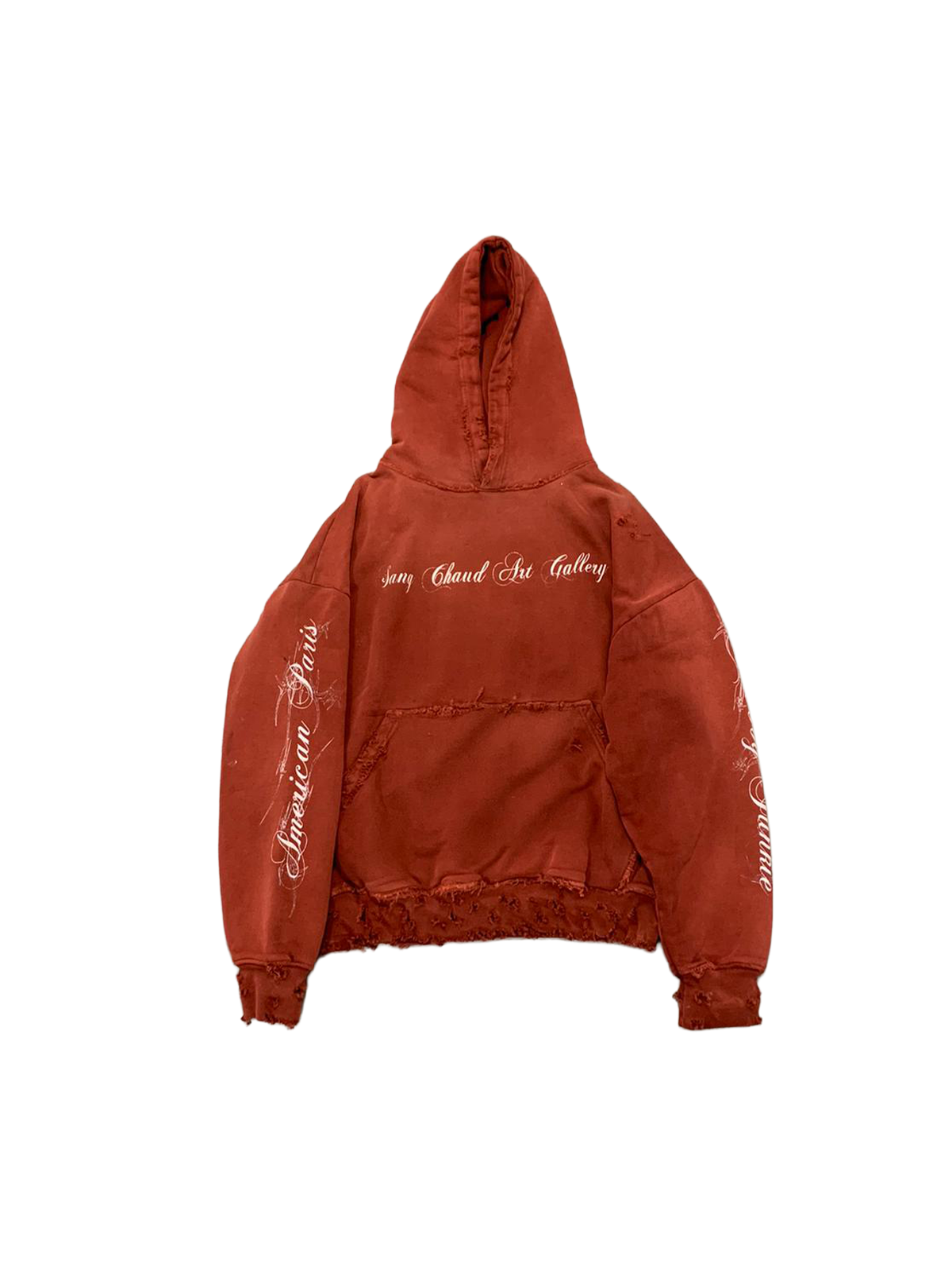 1 OF 1 SANG CHAUD ART GALLERY TERRORTEC PLAYLIST HOODIE RED
