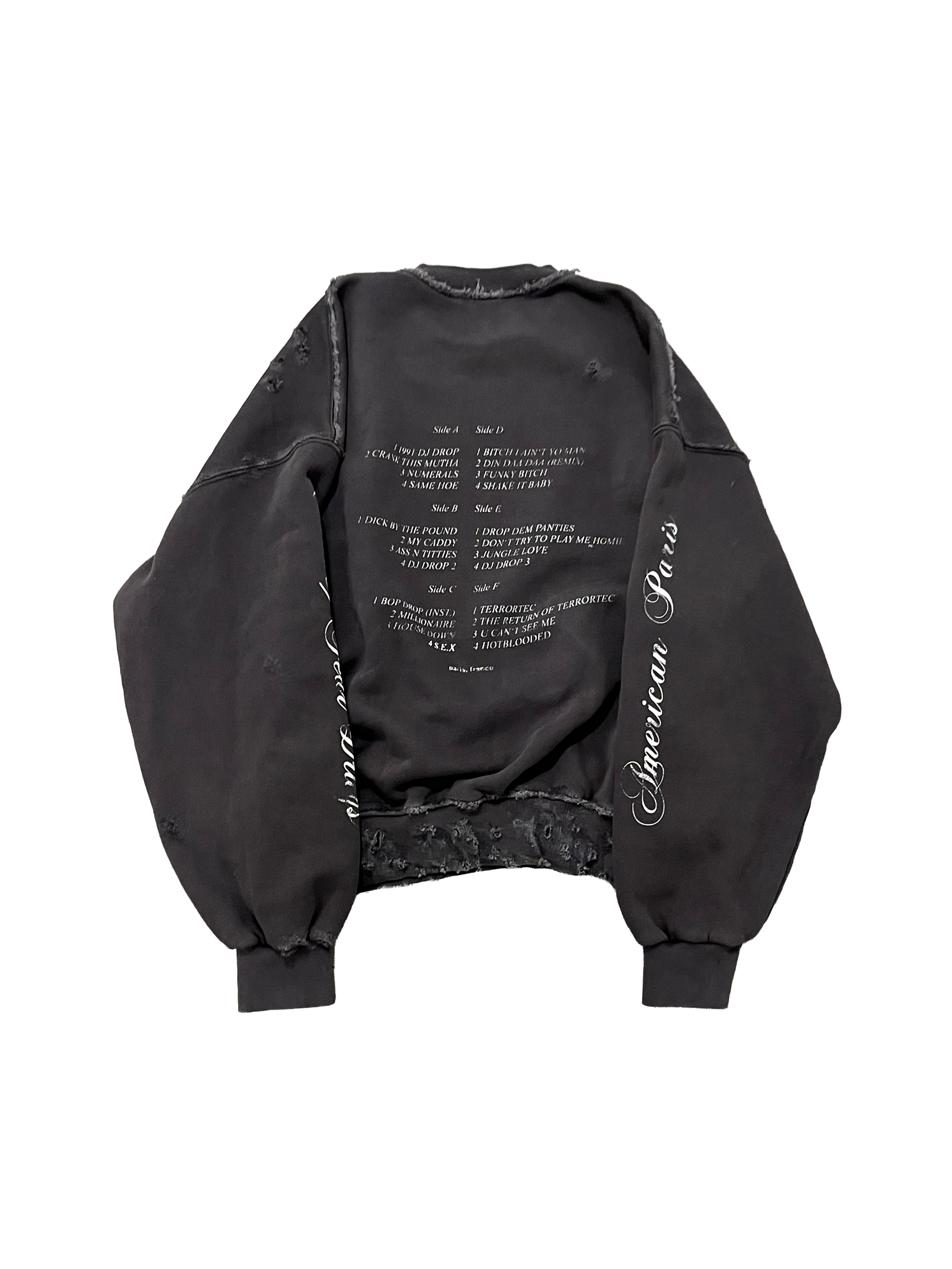 1 OF 1 SANG CHAUD ART GALLERY COWBOY JUNKIE TERRORTEC SWEATER
