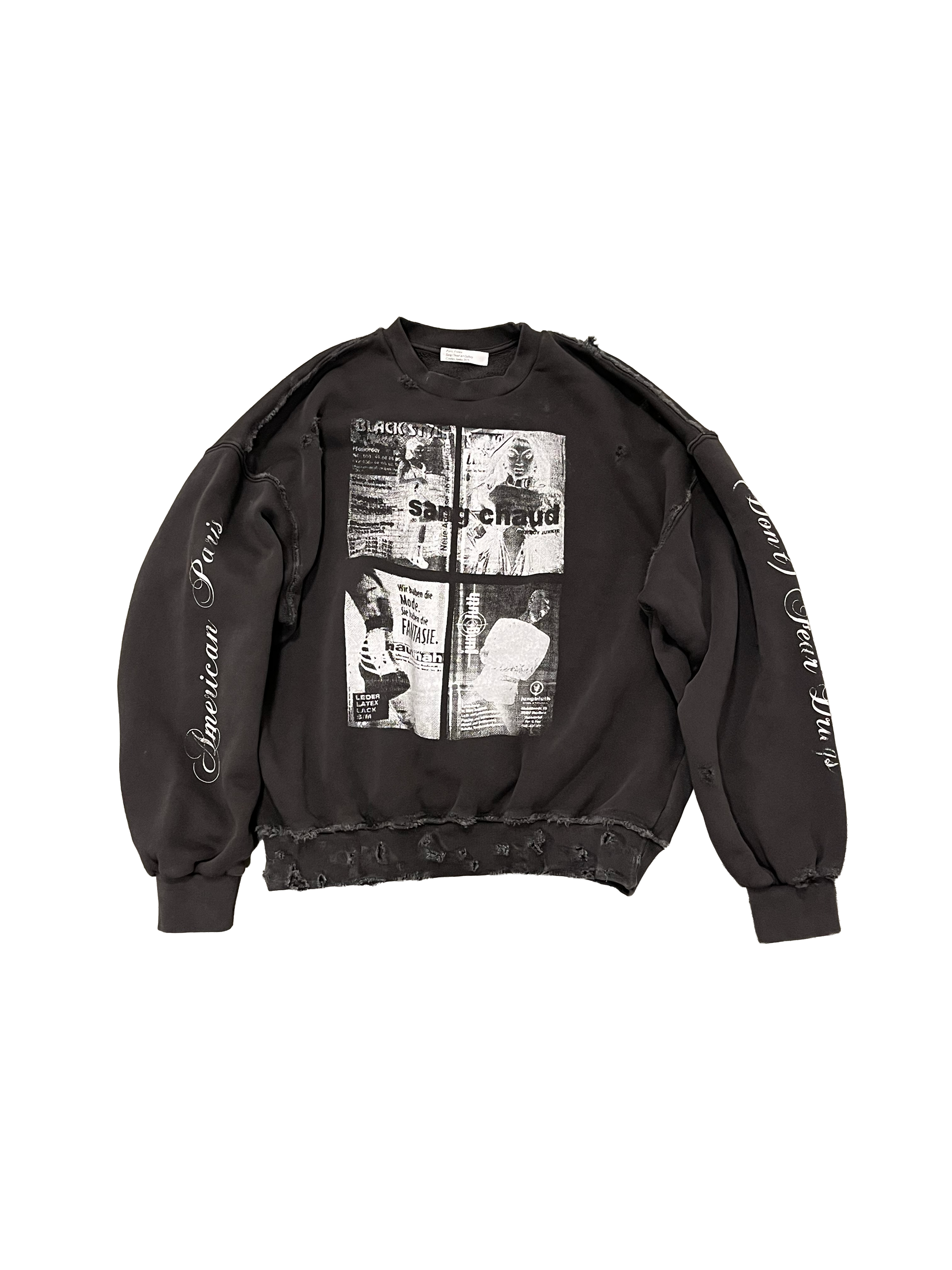 1 OF 1 SANG CHAUD ART GALLERY COWBOY JUNKIE TERRORTEC SWEATER