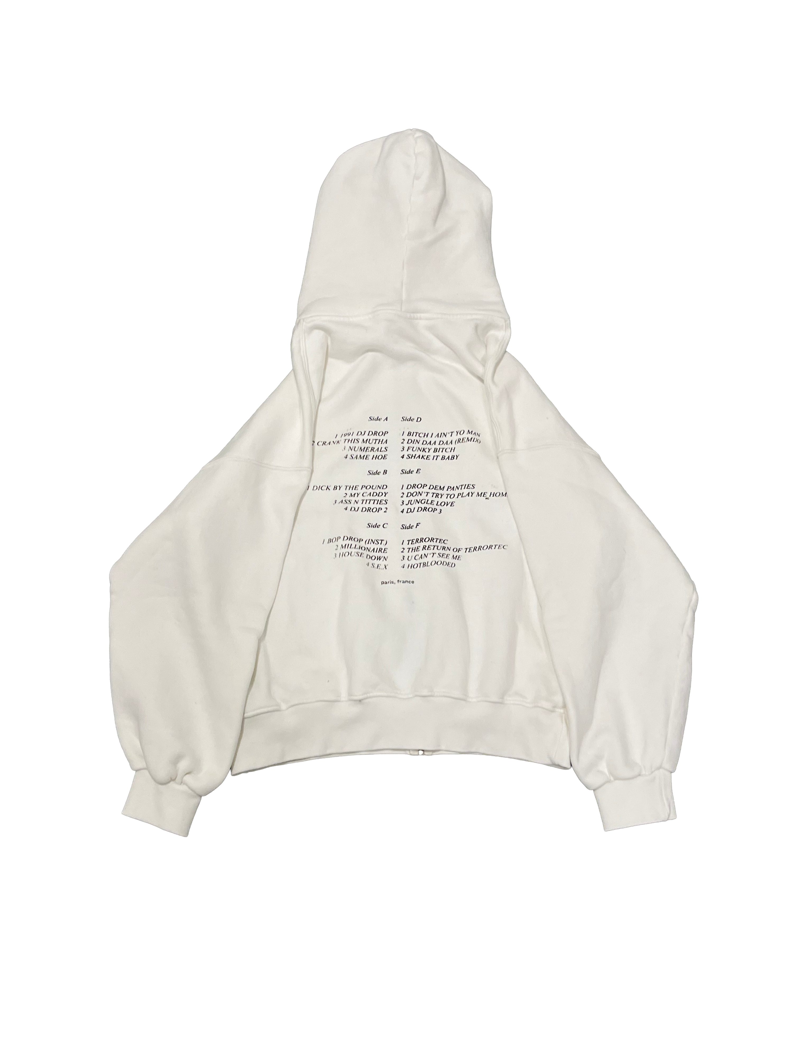 1 OF 1 SANG CHAUD ART GALLERY COWBOY JUNKIE  PLAYLIST ZIP HOODIE 02