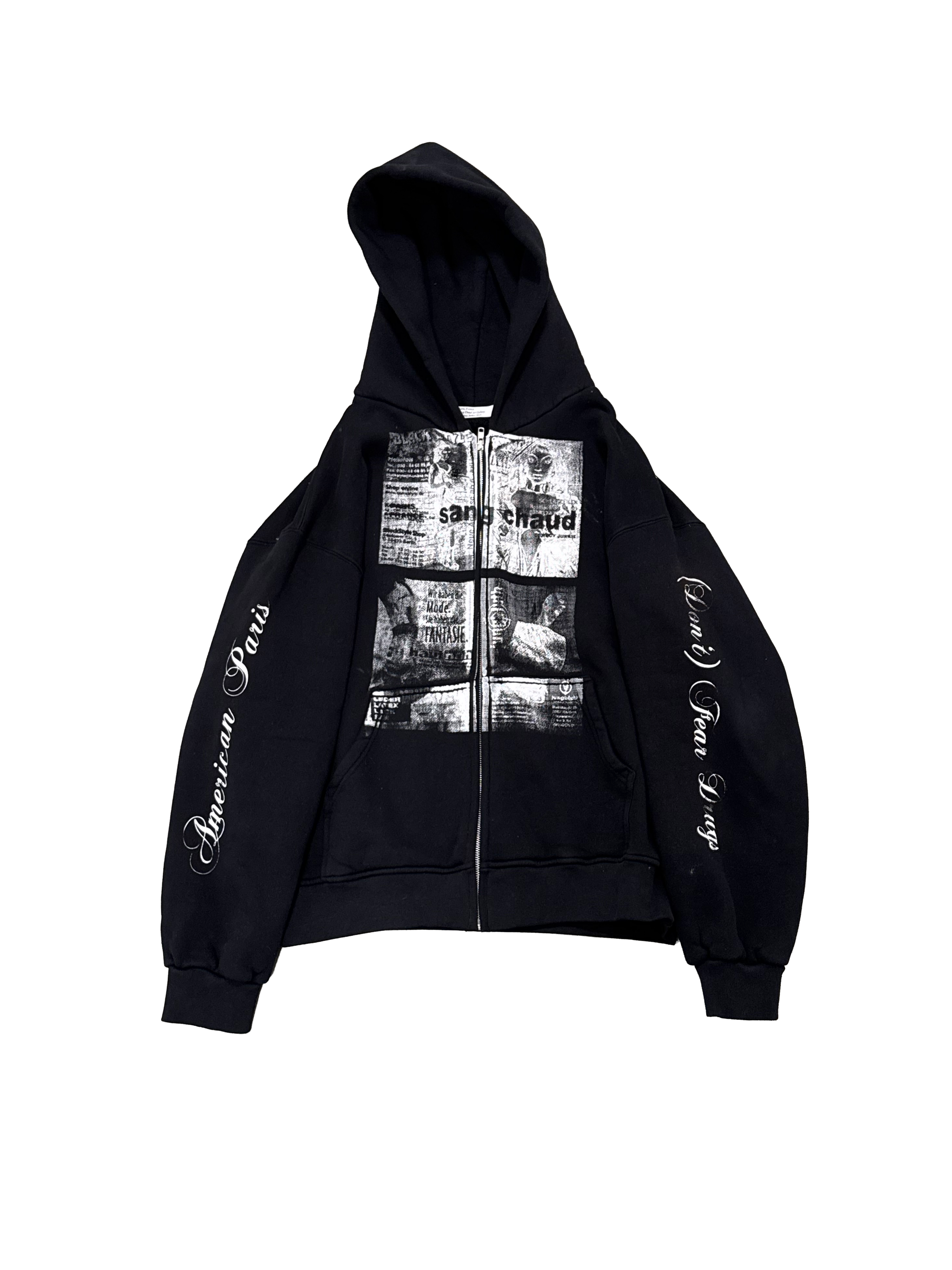 1 OF 1 SANG CHAUD ART GALLERY COWBOY JUNKIE TERRORTEC ZIP HOODIE 02