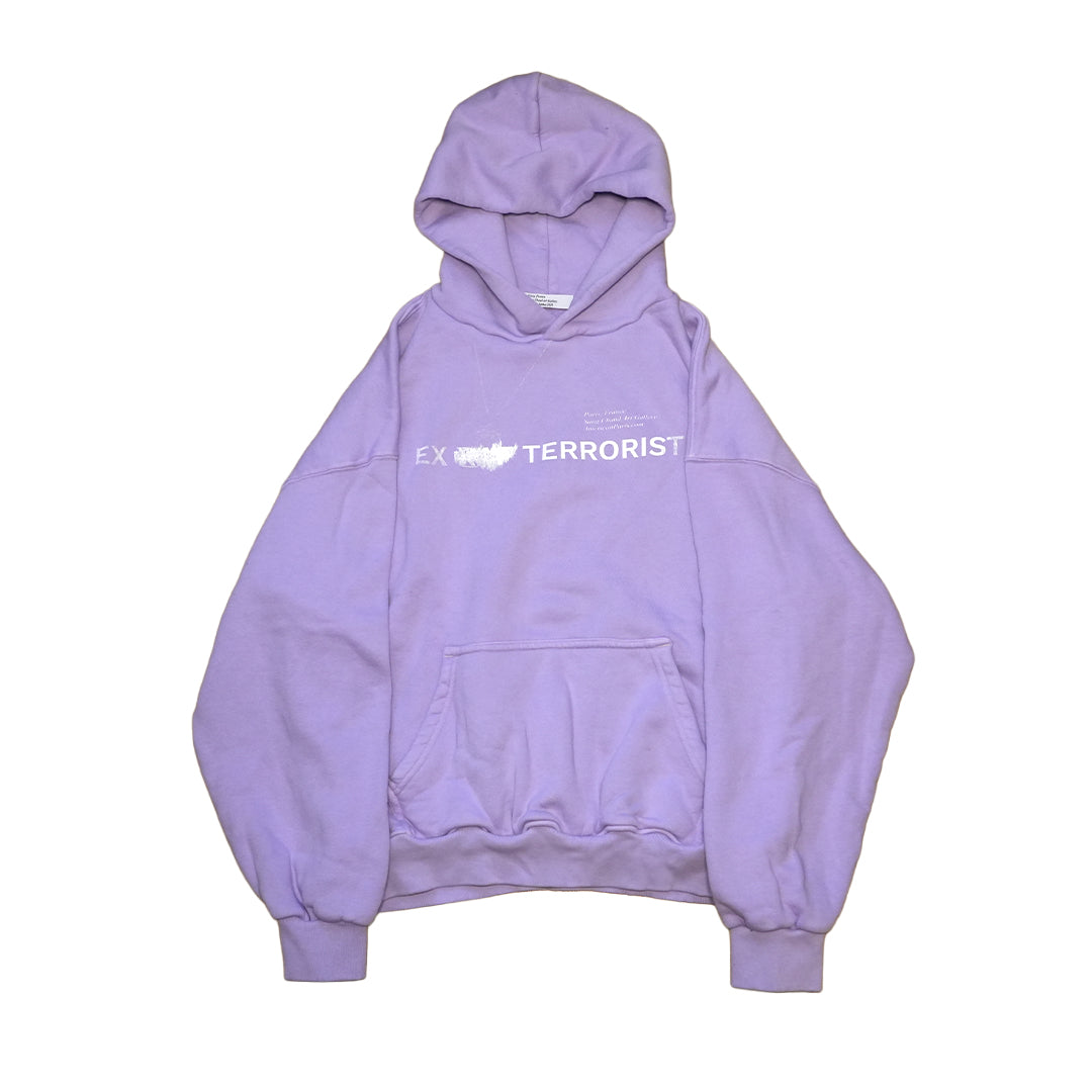 1 OF 1 SANG CHAUD ART GALLERY EX TERRORIST HOODIE PURPLE