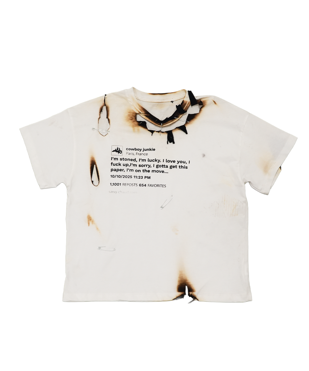1 OF 1 SANG CHAUD ART GALLERY I'M SORRY T-SHIRT