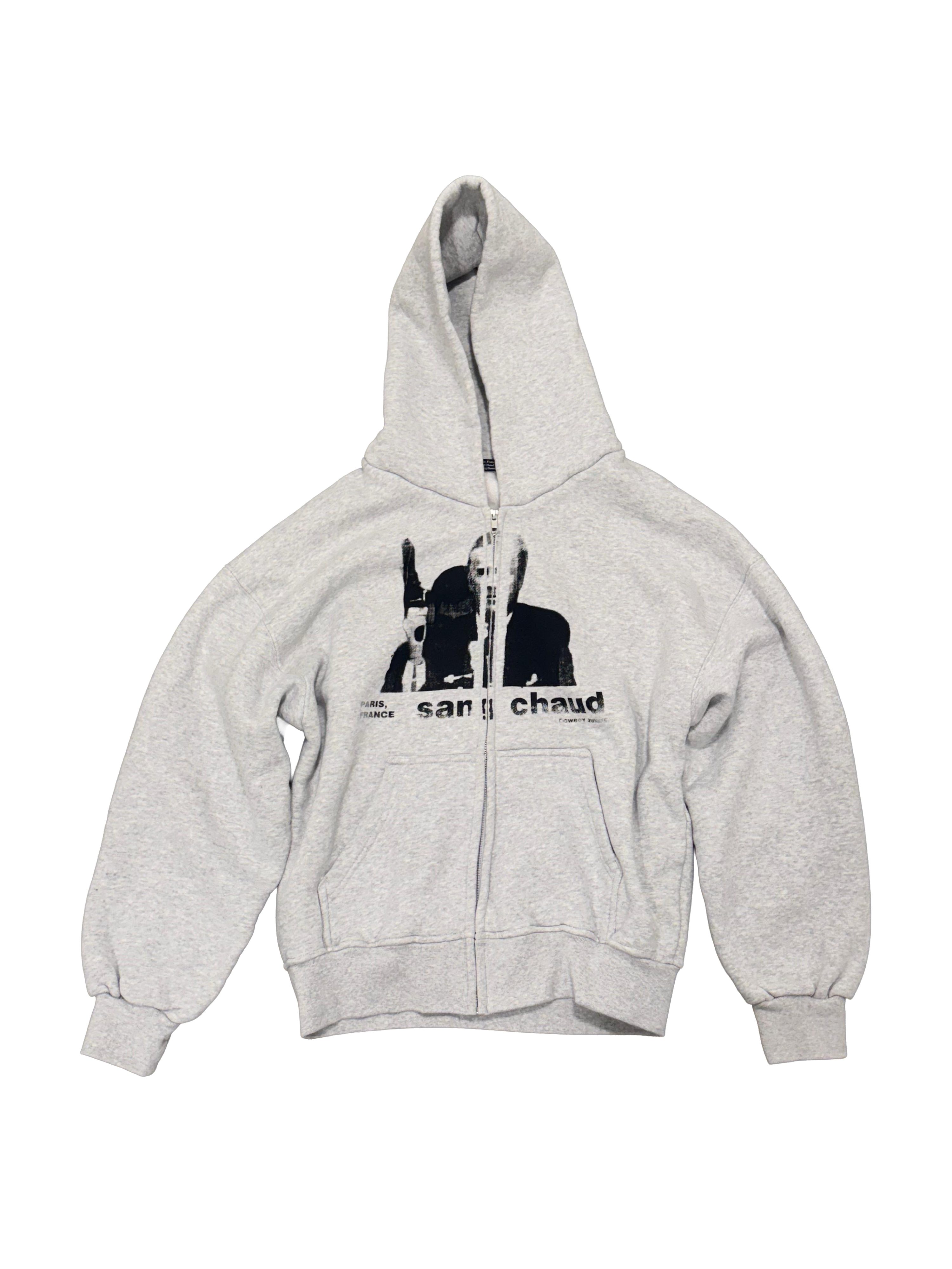 1 OF 1 SANG CHAUD ART GALLERY COWBOY JUNKIE BIDEN ZIP HOODIE