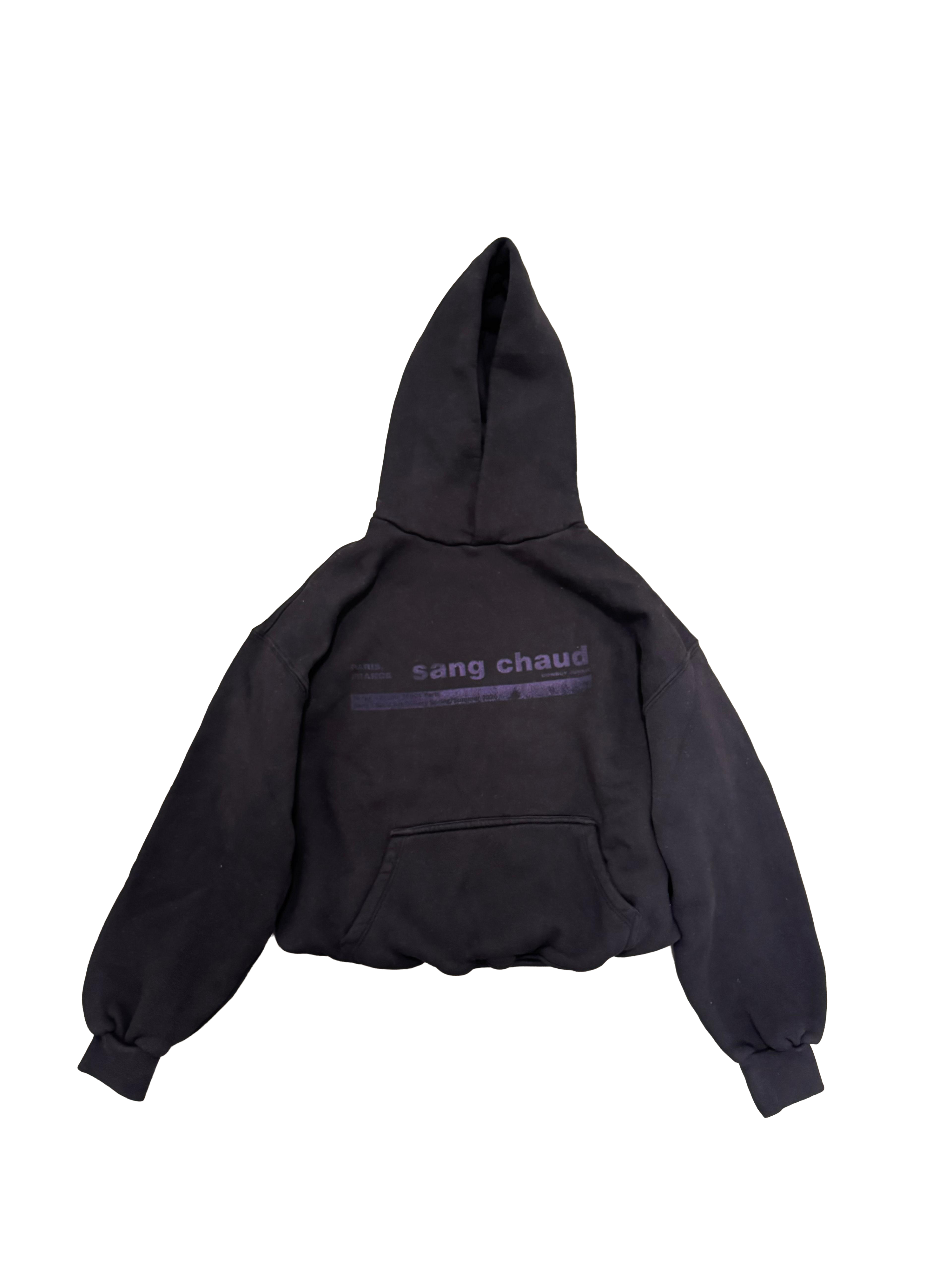 1 OF 1 SANG CHAUD ART GALLERY COWBOY JUNKIE HOODIE ELECTRIC