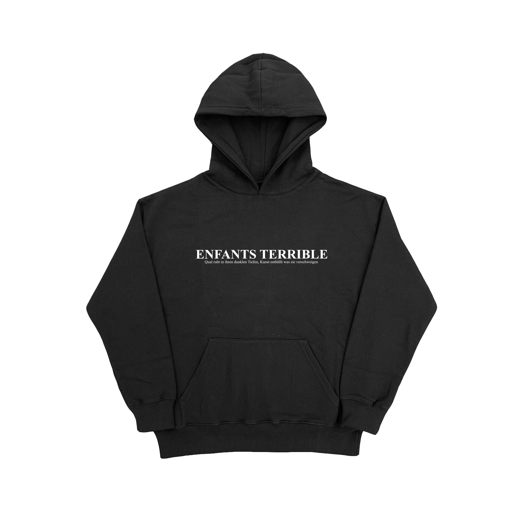 ENFANTS TERRIBLE HOODIE BLACK/WHITE