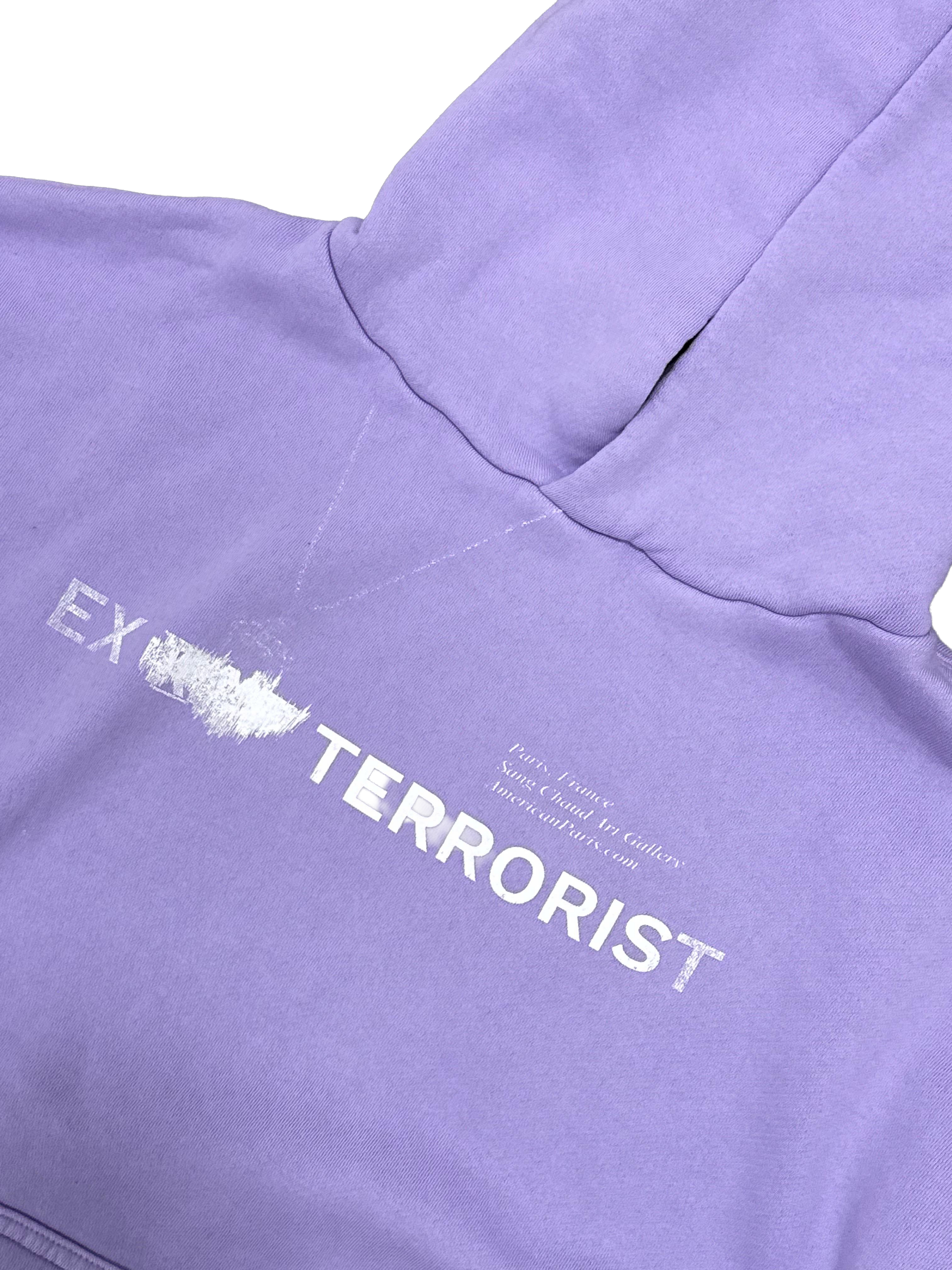 1 OF 1 SANG CHAUD ART GALLERY EX TERRORIST HOODIE PURPLE