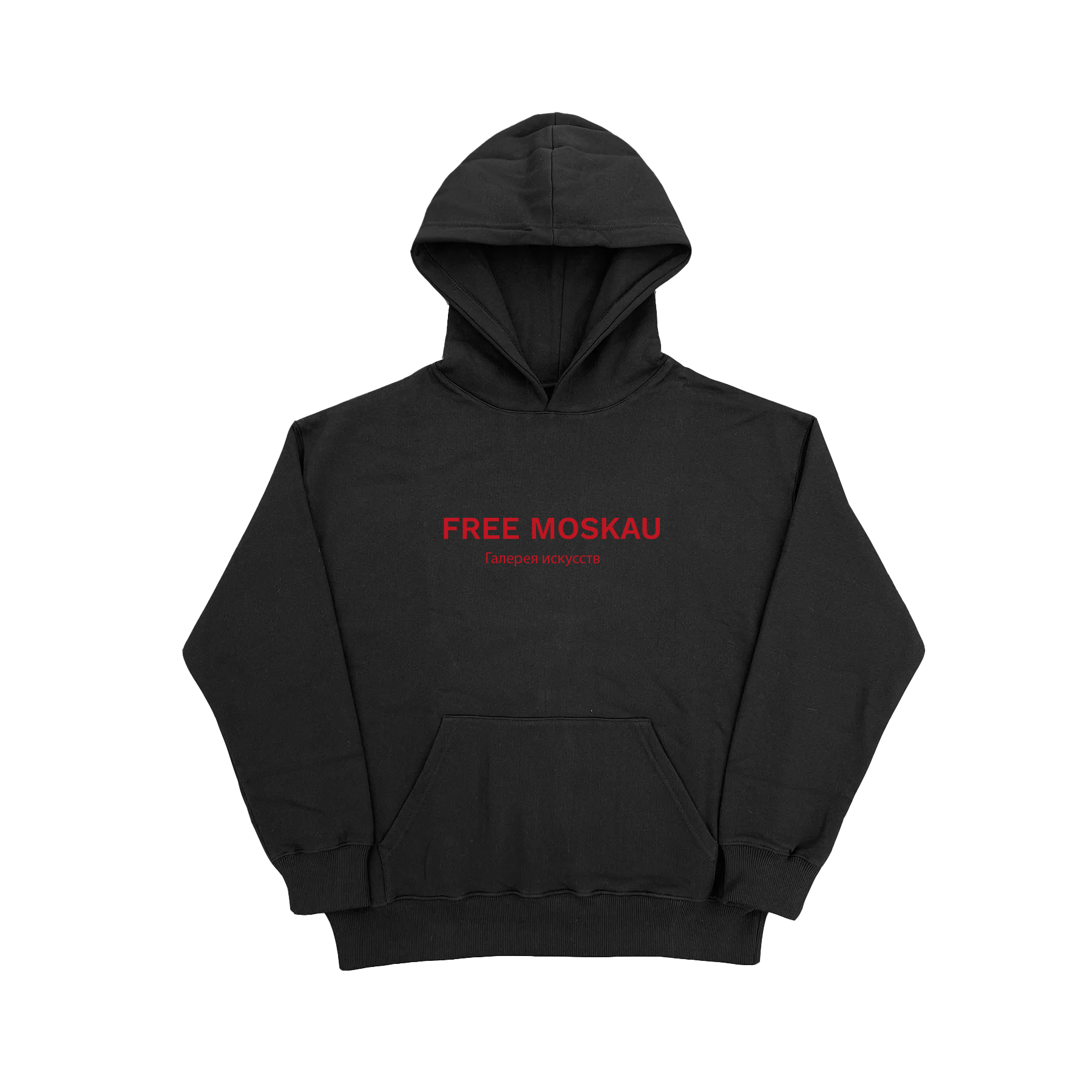 MOSKAU HOODIE BLACK/RED