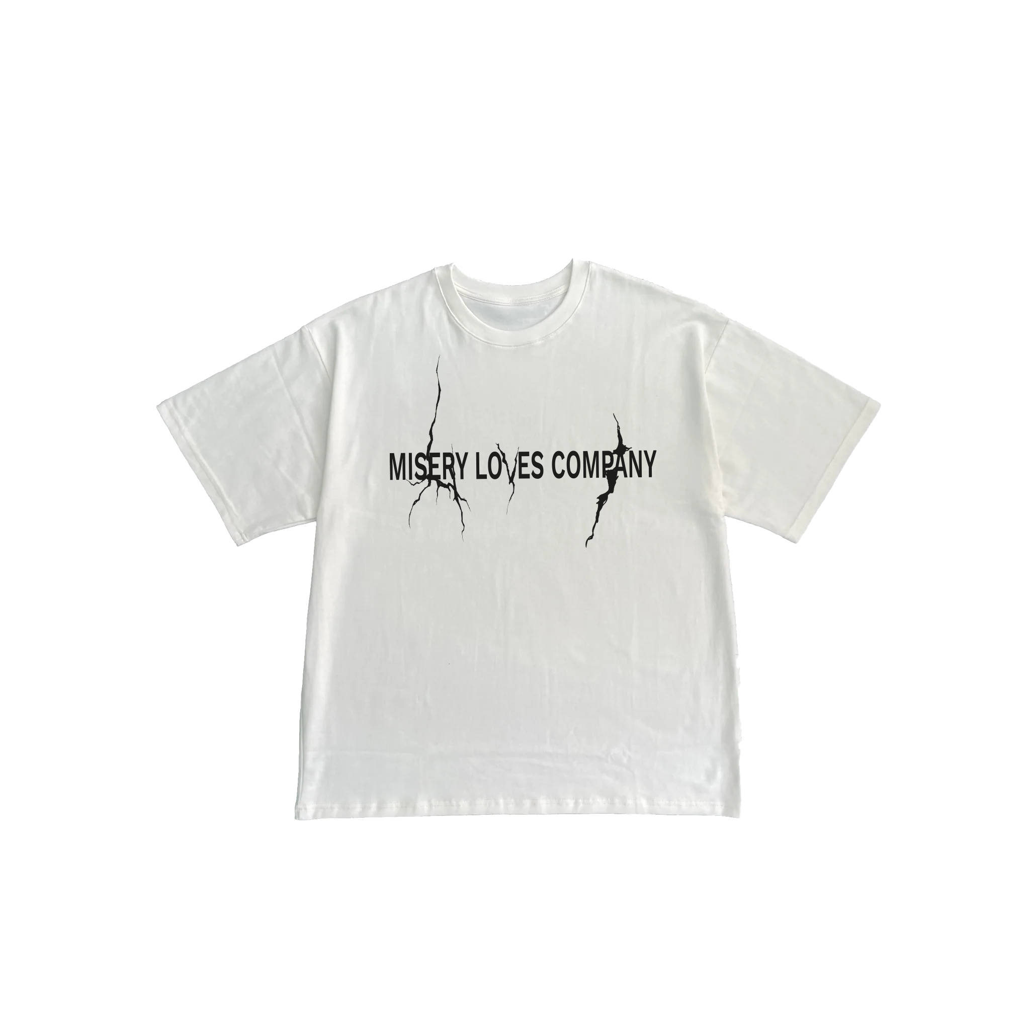 MISERY LOVES COMPANY T-SHIRT WHITE/BLACK