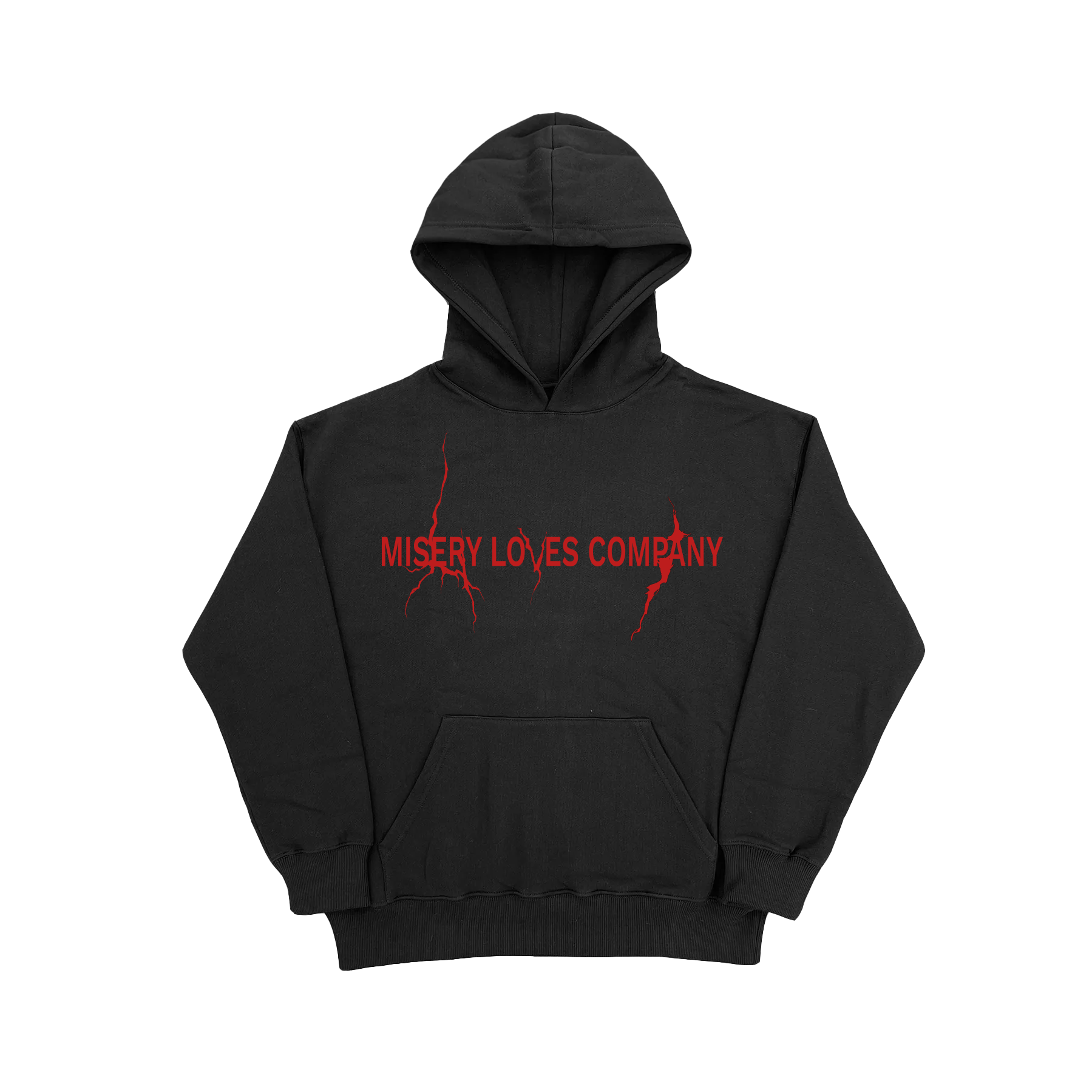 MISERY LOVES COMPANY HOODIE BLACK/RED