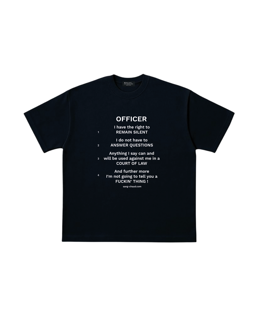officer t-shirt black