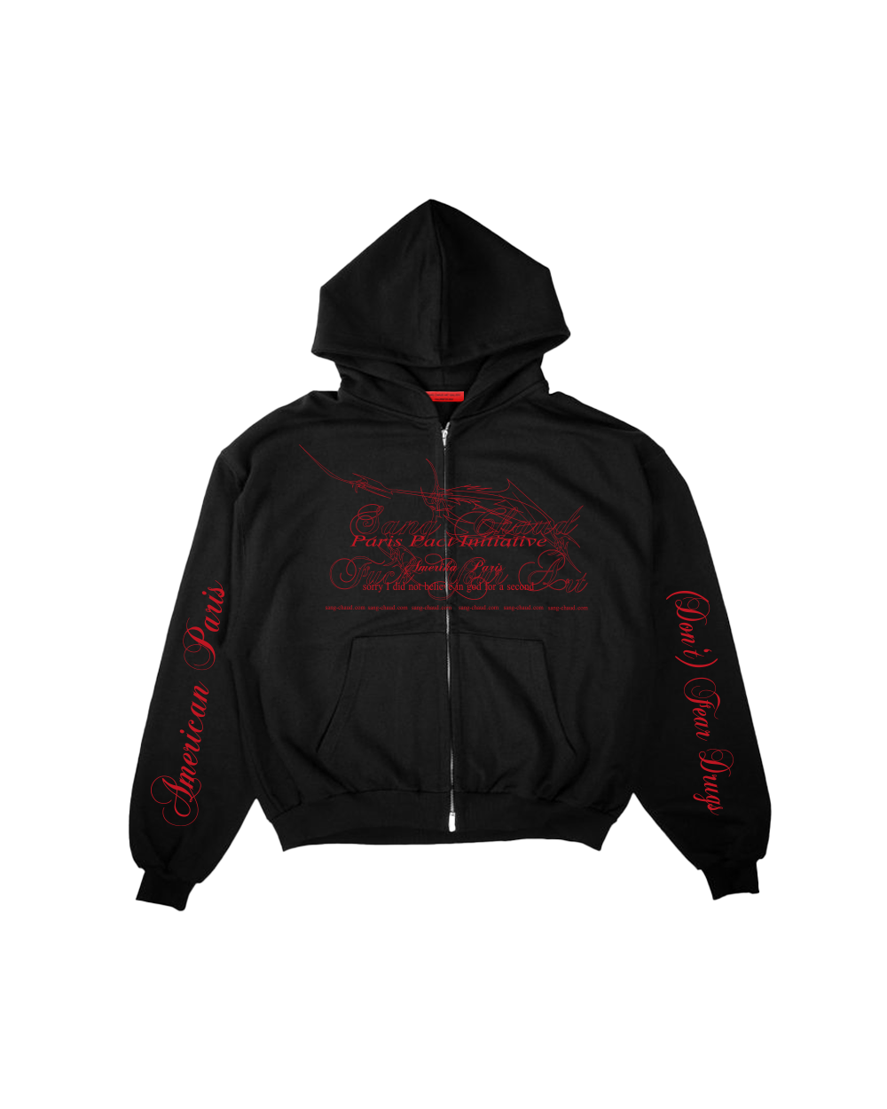 PARIS PACT INITIATIVE ZIP HOODIE