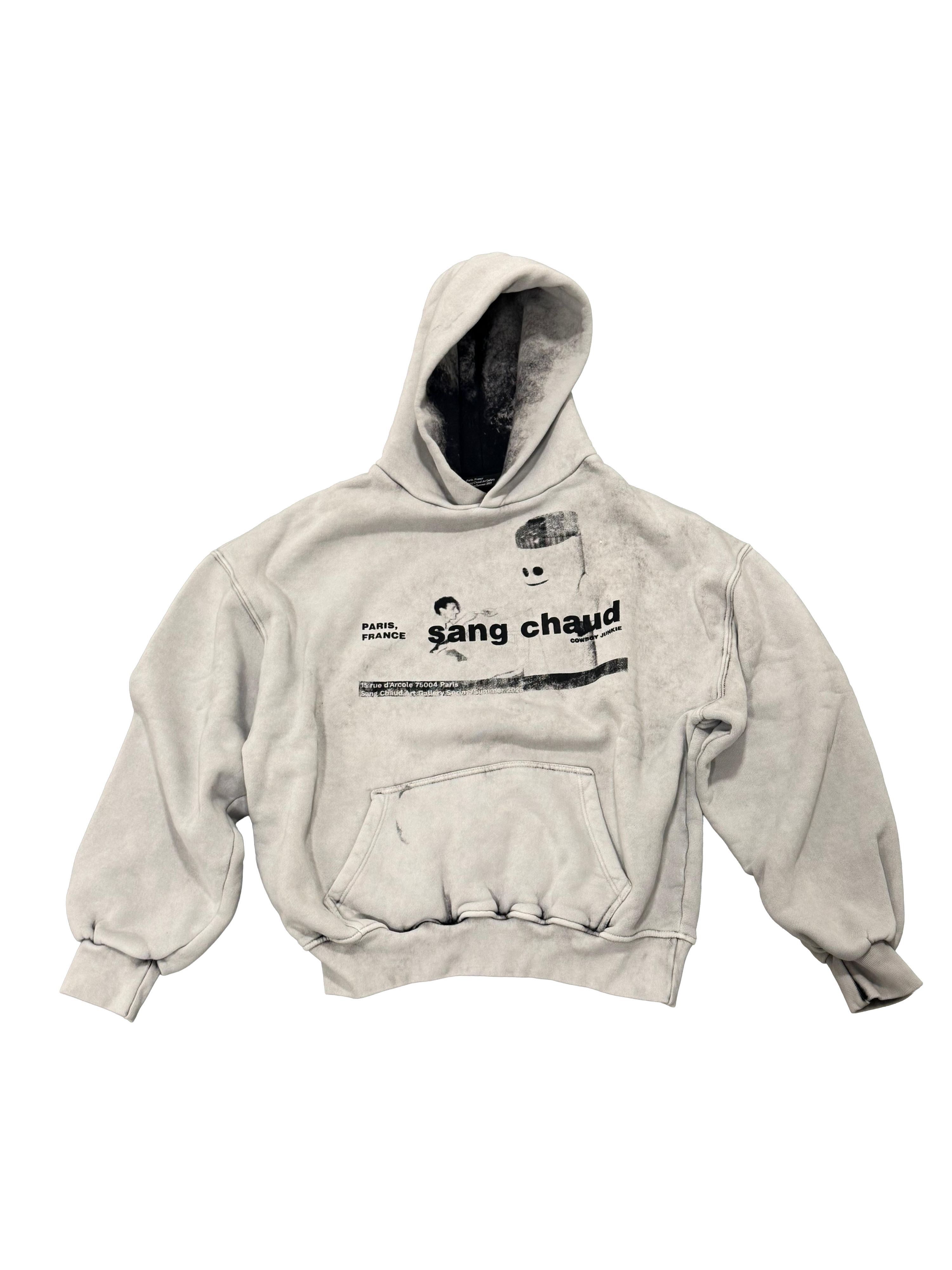 1 OF 1 SANG CHAUD ART GALLERY COWBOY JUNKIE CIGARETTE HOODIE