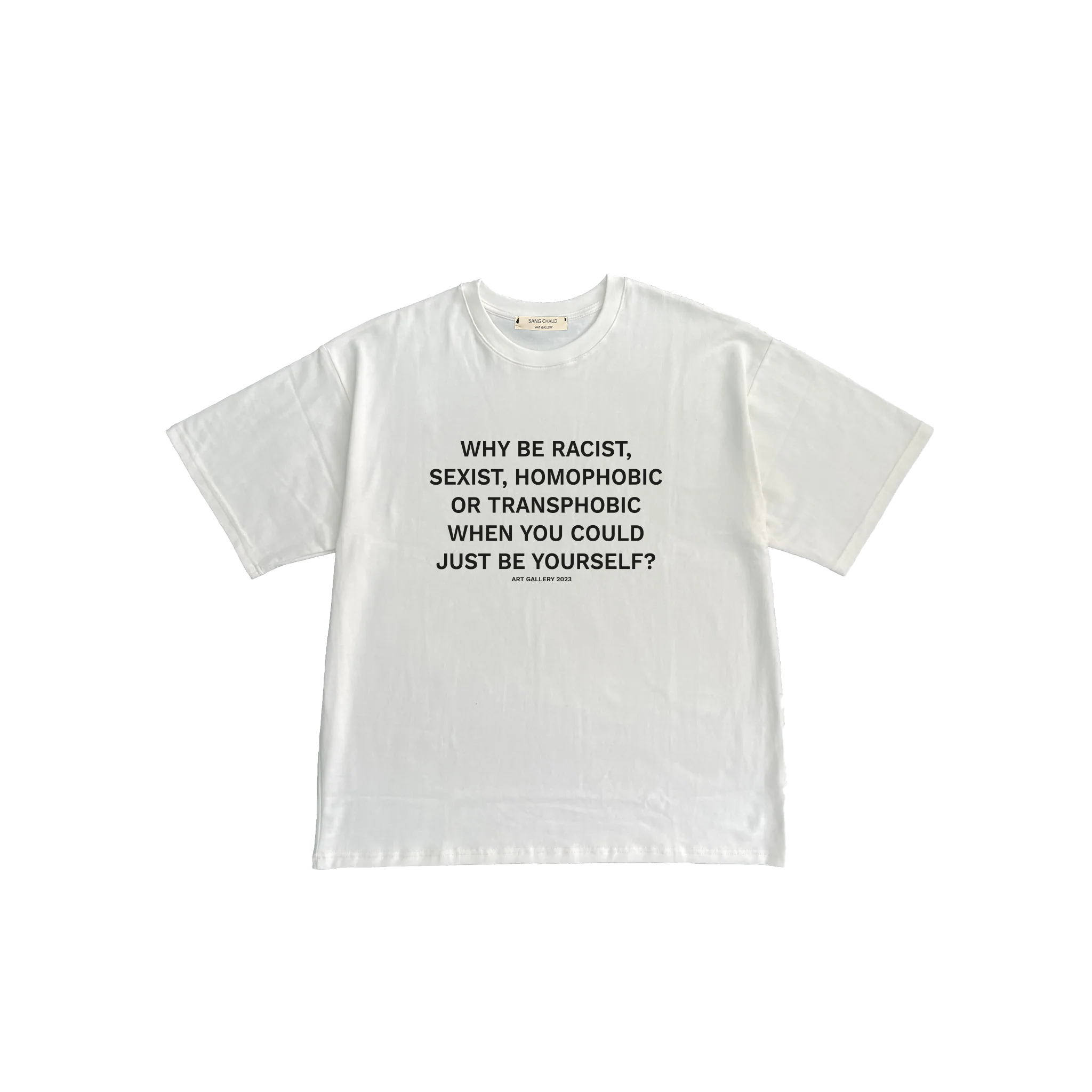 YOURSELF T-SHIRT WHITE/BLACK