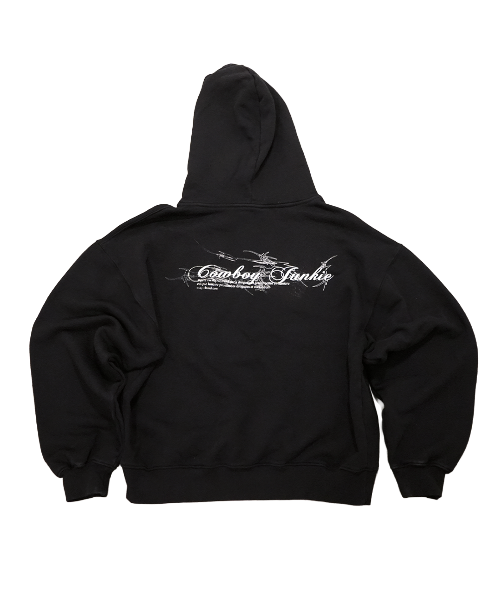 1 OF 1 SANG CHAUD ART GALLERY MURDER HOODIE BLACK