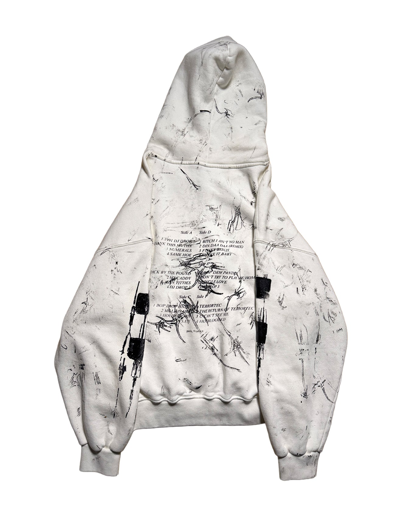 1 of 1 Avant Cowboy Junkie Paris 75017 Zip Hoodie White