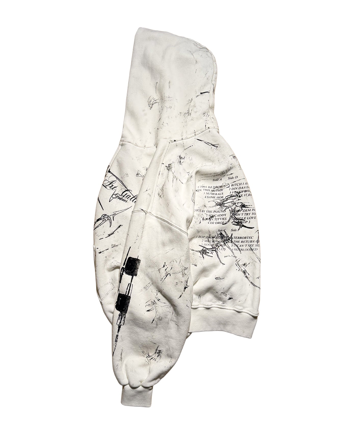 1 of 1 Avant Cowboy Junkie Paris 75017 Zip Hoodie White