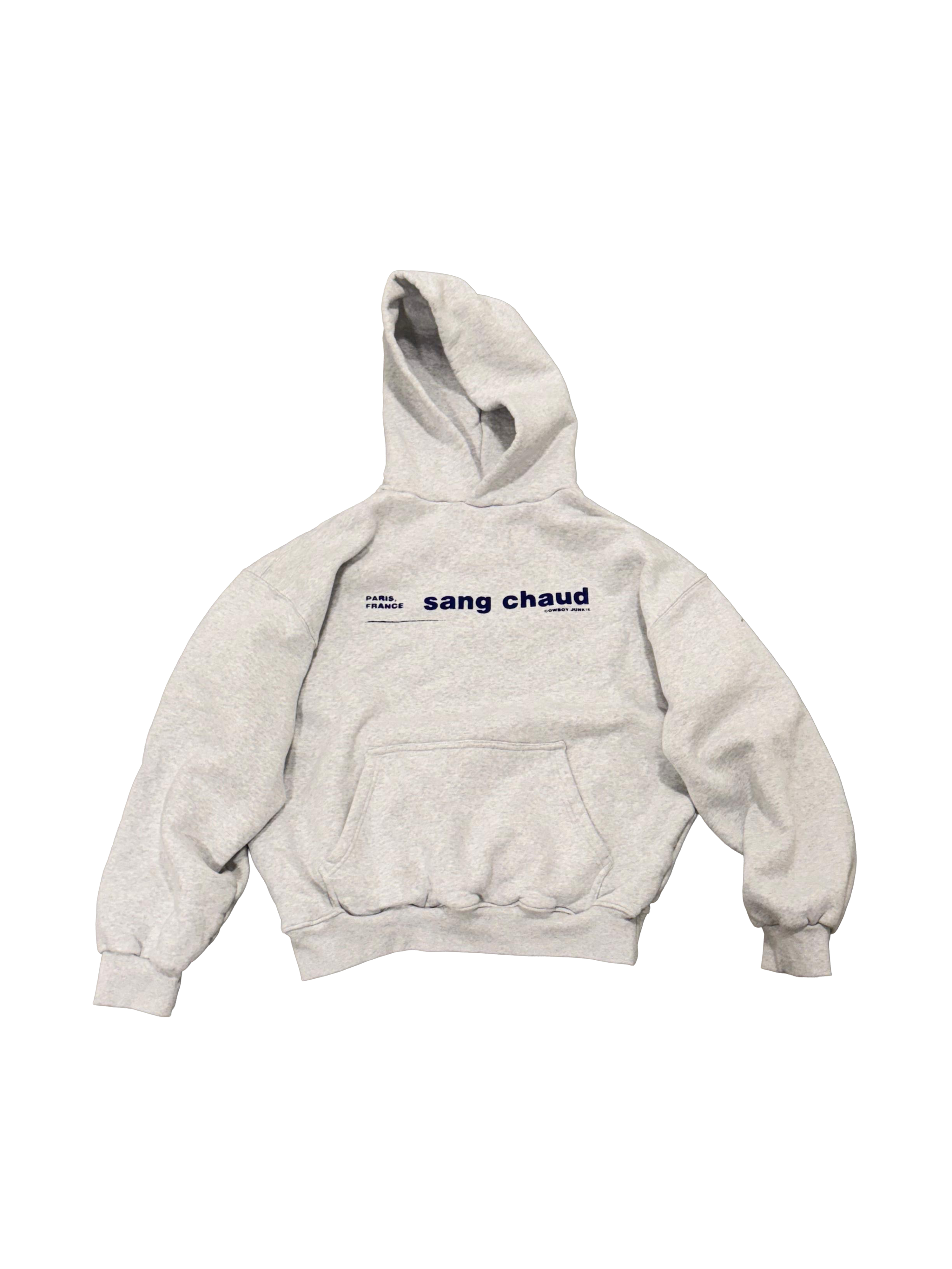 1 OF 1 SANG CHAUD ART GALLERY COWBOY JUNKIE HOODIE GREY/PURPLE