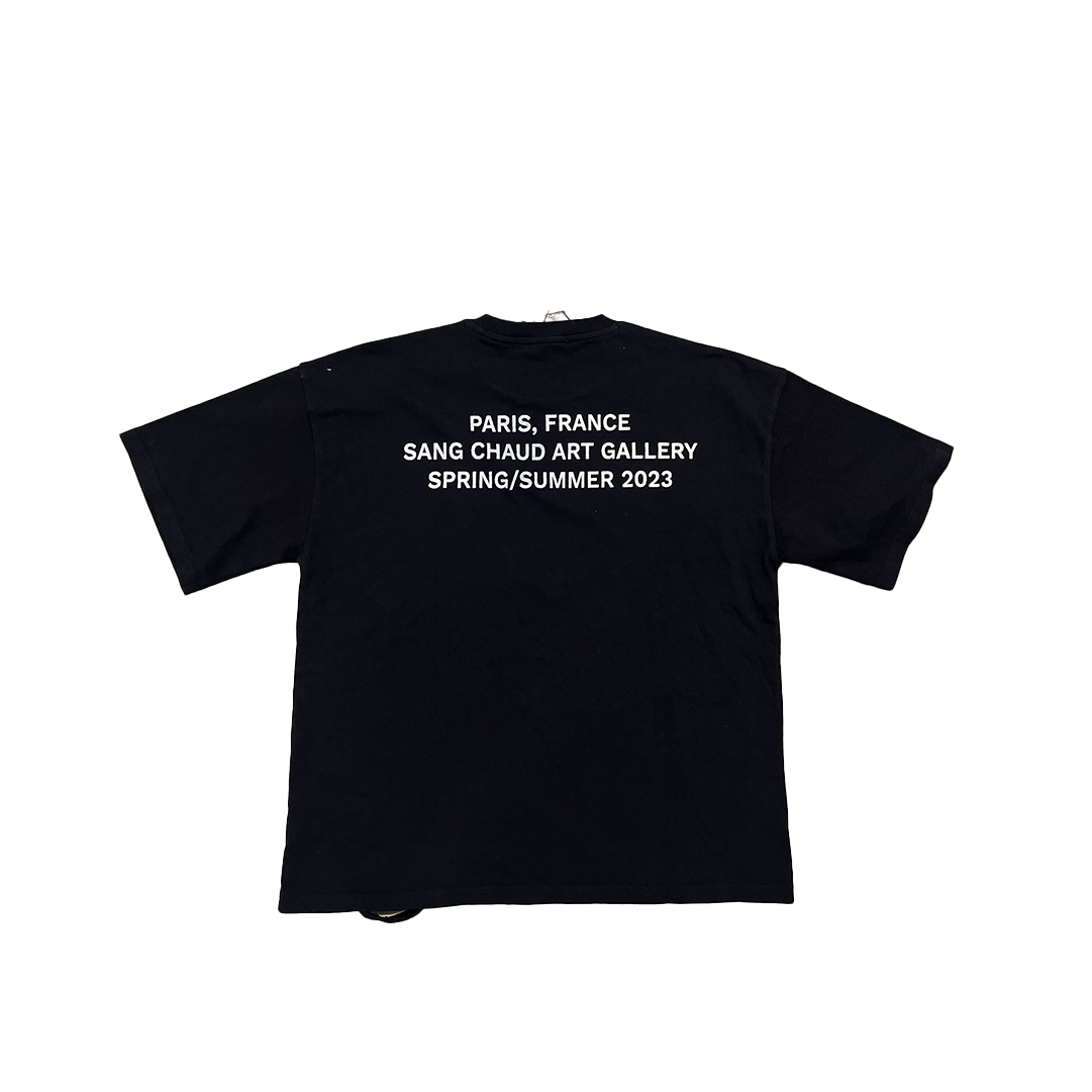 1 OF 1 DOCUMENT T-SHIRT BLACK/WHITE