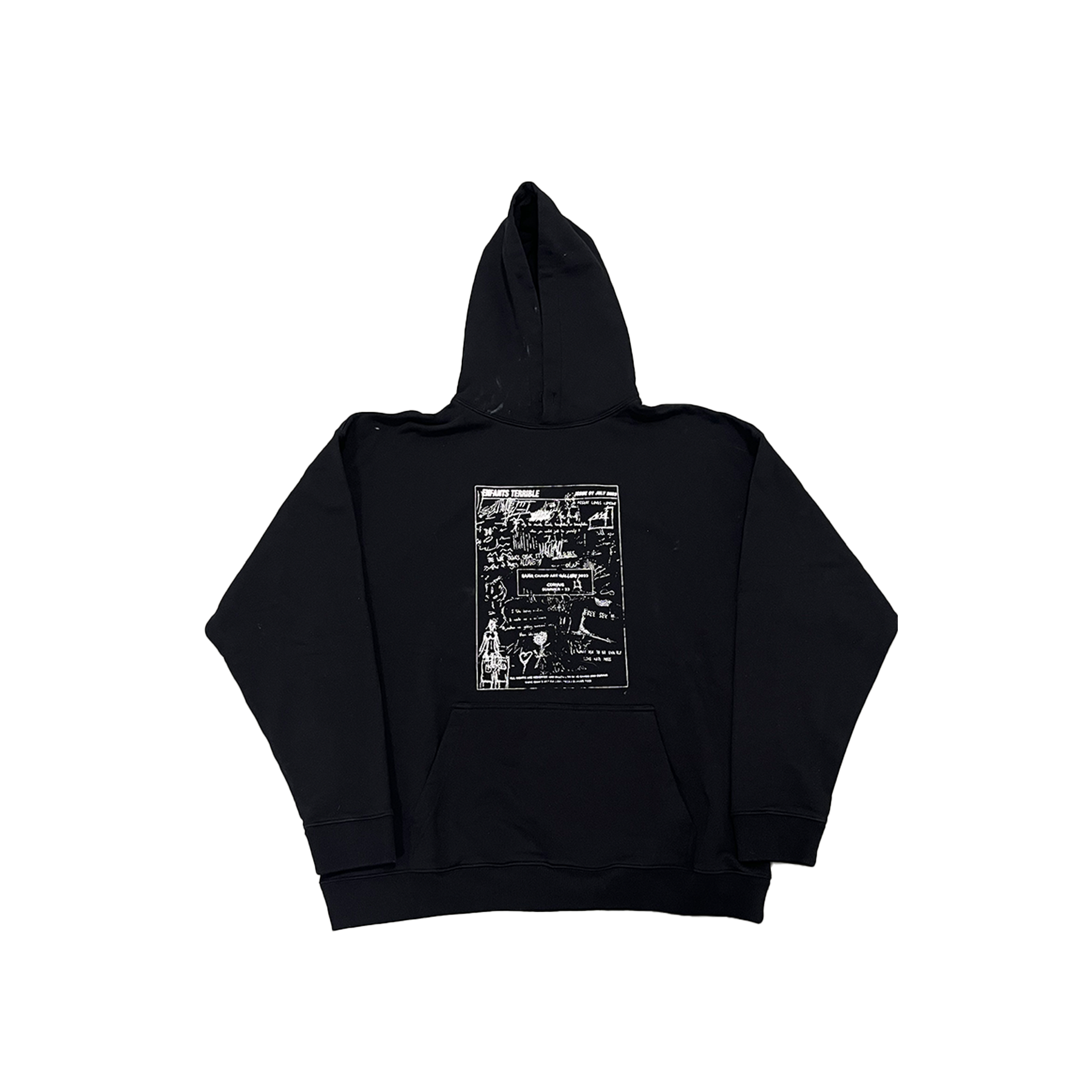 ISSUE 01 HOODIE BLACK/WHITE