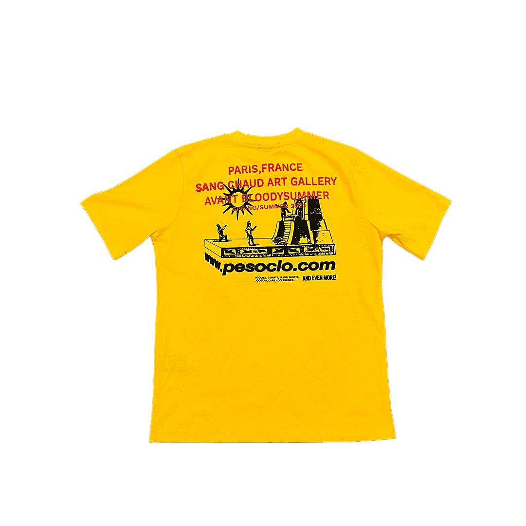 1 OF 1 PESO T-SHIRT YELLOW/BLACK/RED