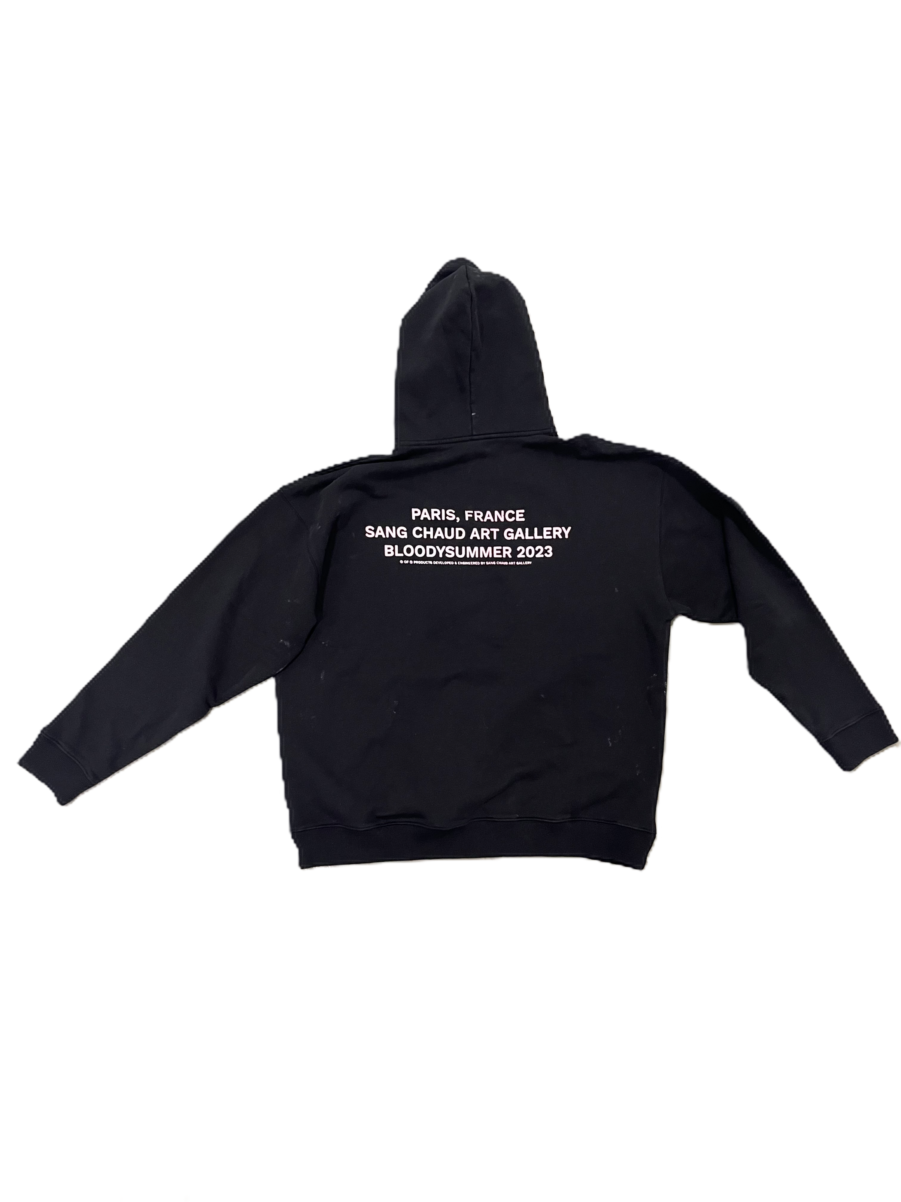 ISSUE 01 HOODIE BLACK/WHITE