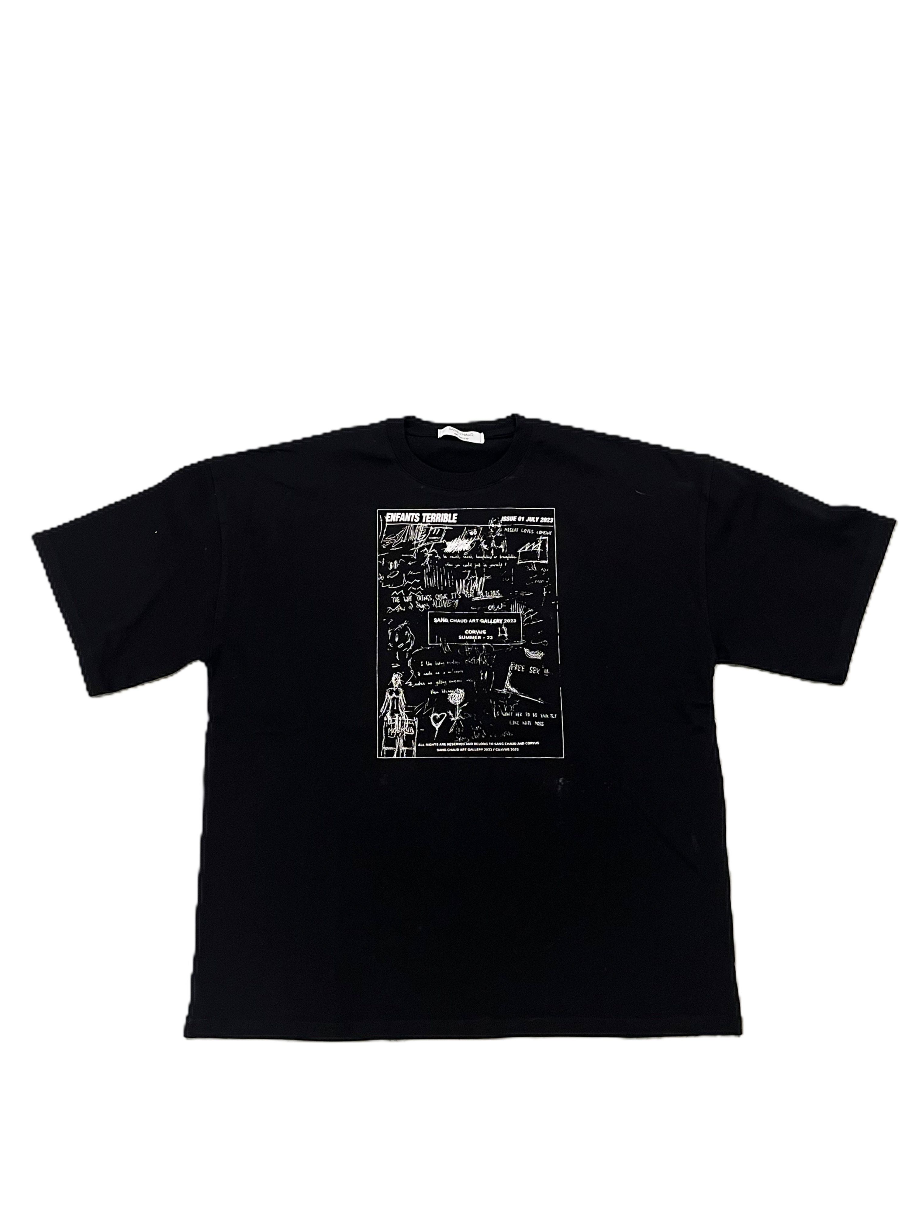 ISSUE 01 T-SHIRT BLACK/WHITE