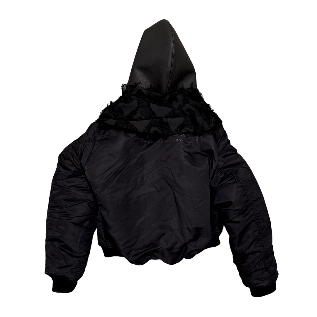 SANG CHAUD CYGNE NOIR BOMBER JACKET