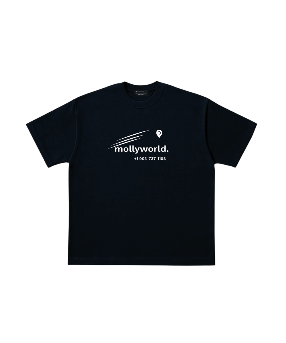 mollyworld. t-shirt black