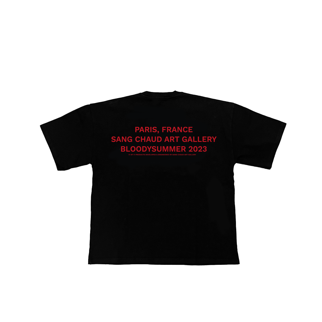 DOCUMENT T-SHIRT BLACK/RED