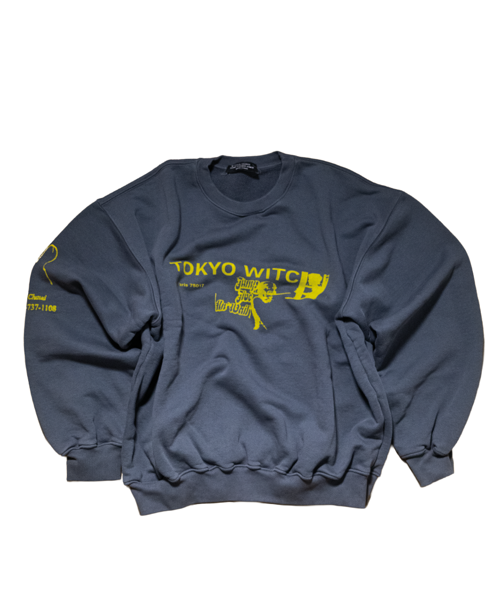 1 of 1 Tokyo Witch Sweater Light Grey/Yellow