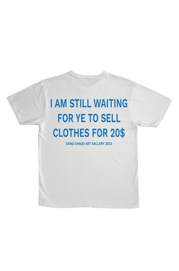 ART GALLERY 2023 20$ T-SHIRT WHITE/BLUE