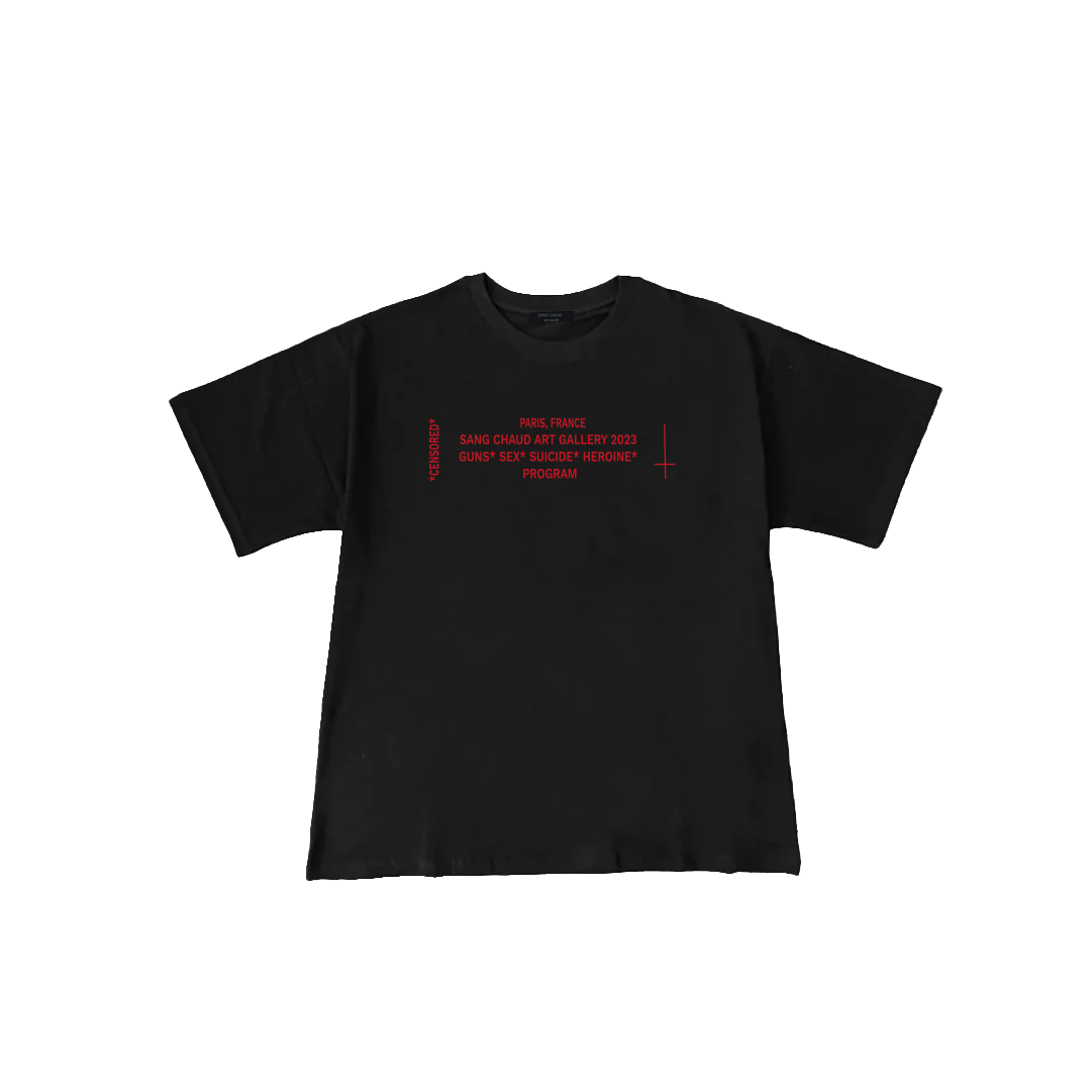 ART GALLERY 2023 T-SHIRT BLACK/RED
