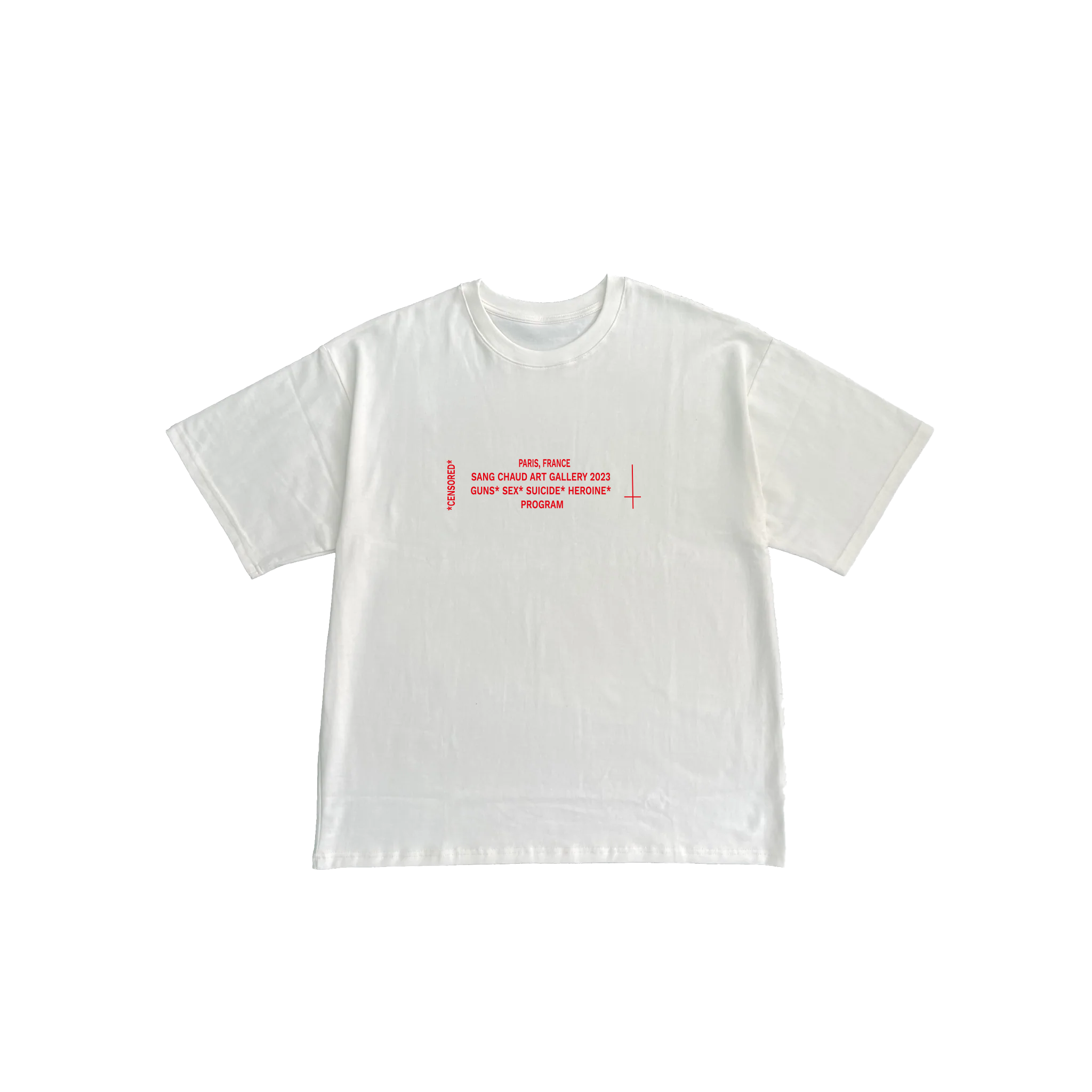 ART GALLERY 2023 T-SHIRT WHITE/RED