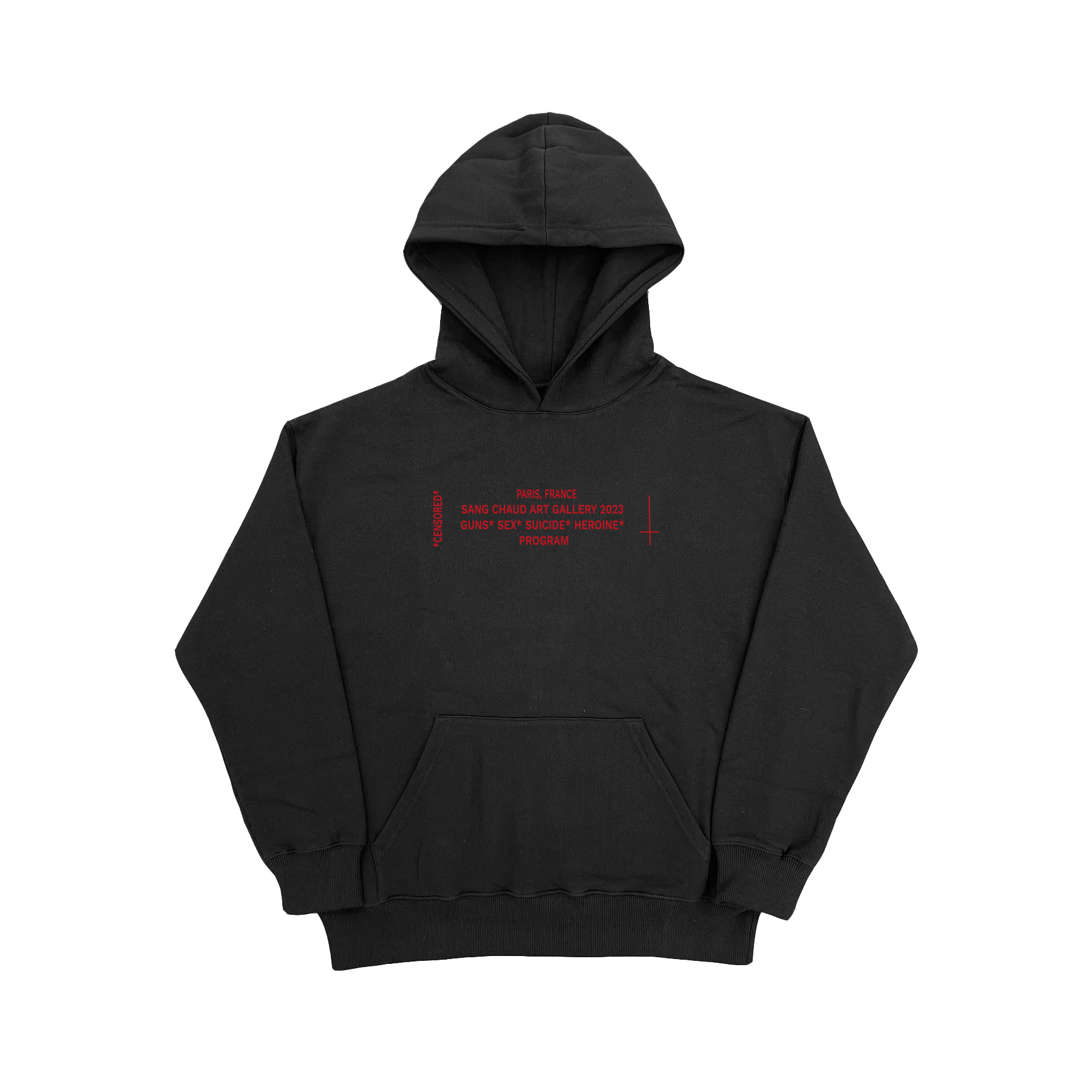 ART GALLERY 2023 HOODIE BLACK/RED