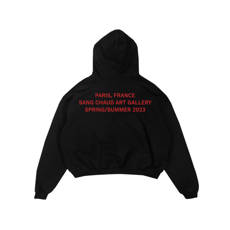 ART GALLERY 2023 HOODIE BLACK/RED