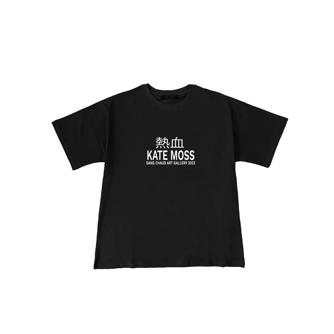 ART GALLERY 2023 KATE MOSS TSHIRT BLACK/WHITE
