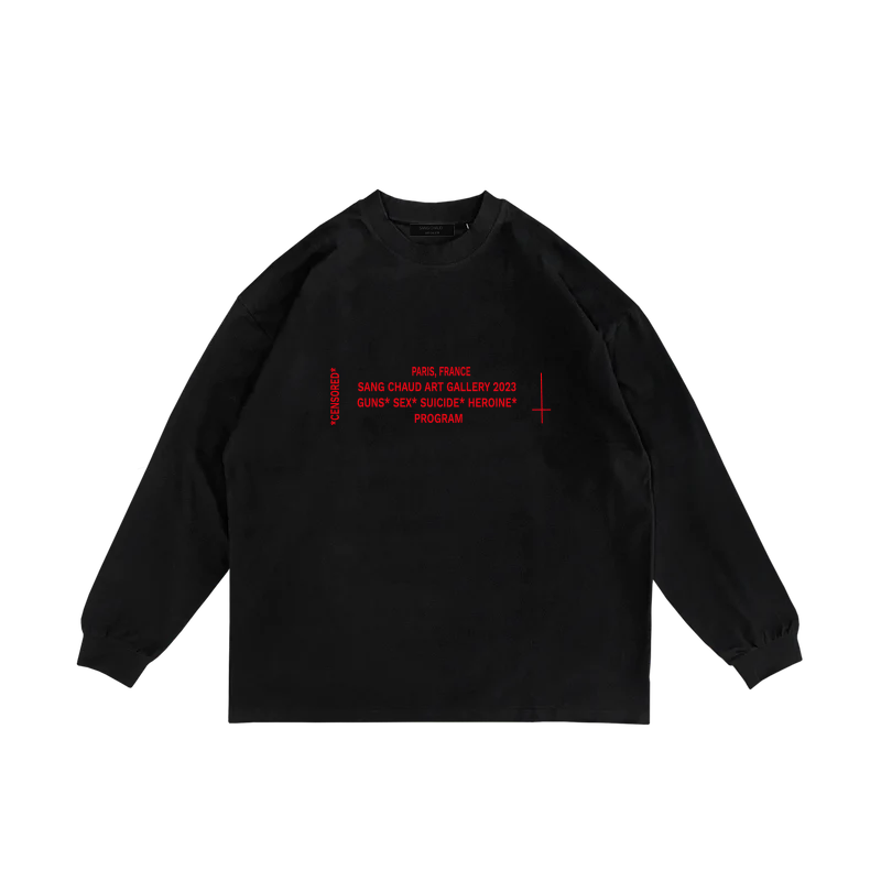 ART GALLERY 2023 LONGSLEEVE BLACK/RED