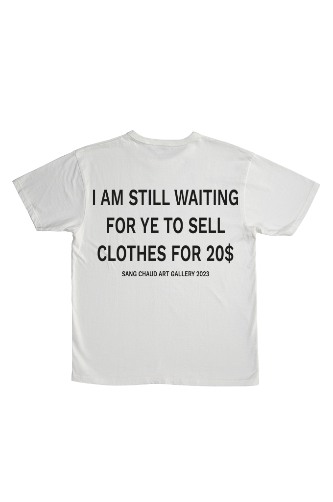 ART GALLERY 2023 20$ T-SHIRT WHITE BLACK
