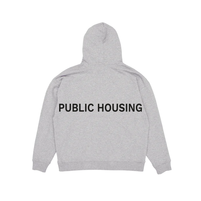 PUBLIC HOUSING HOODIE GREY