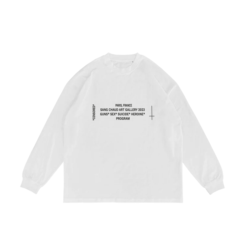 ART GALLERY 2023 LONGSLEEVE WHITE/BLACK