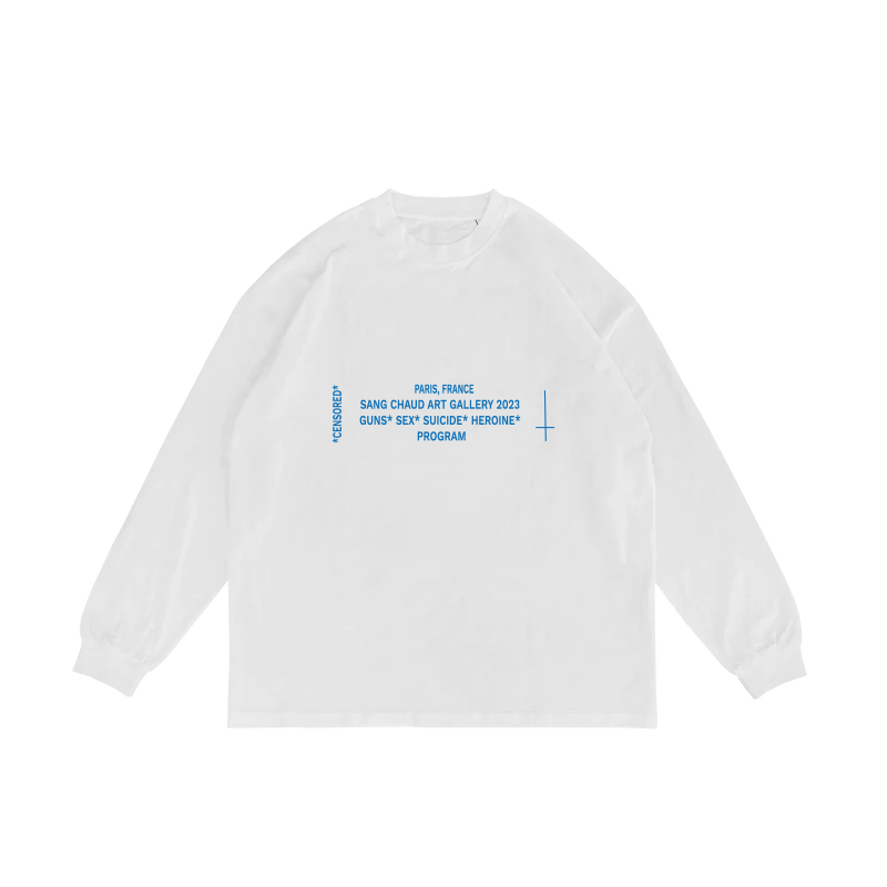 ART GALLERY 2023 LONGSLEEVE WHITE/BLUE